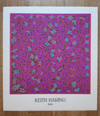 Keith Haring Original-Kunstplakat – 69 × 75,5 cm
