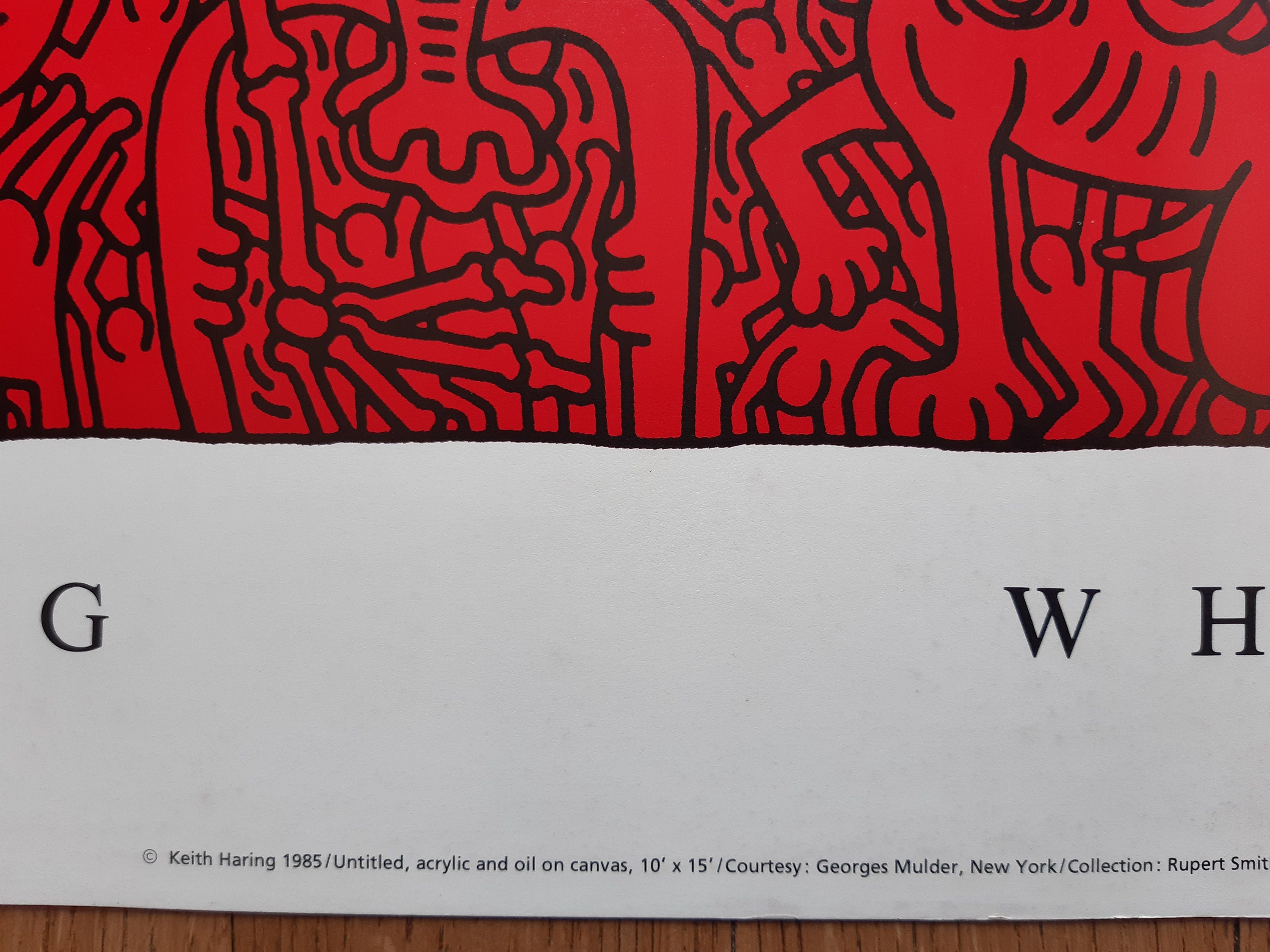Original-Kunstposter von Keith Haring – 100 × 70 cm