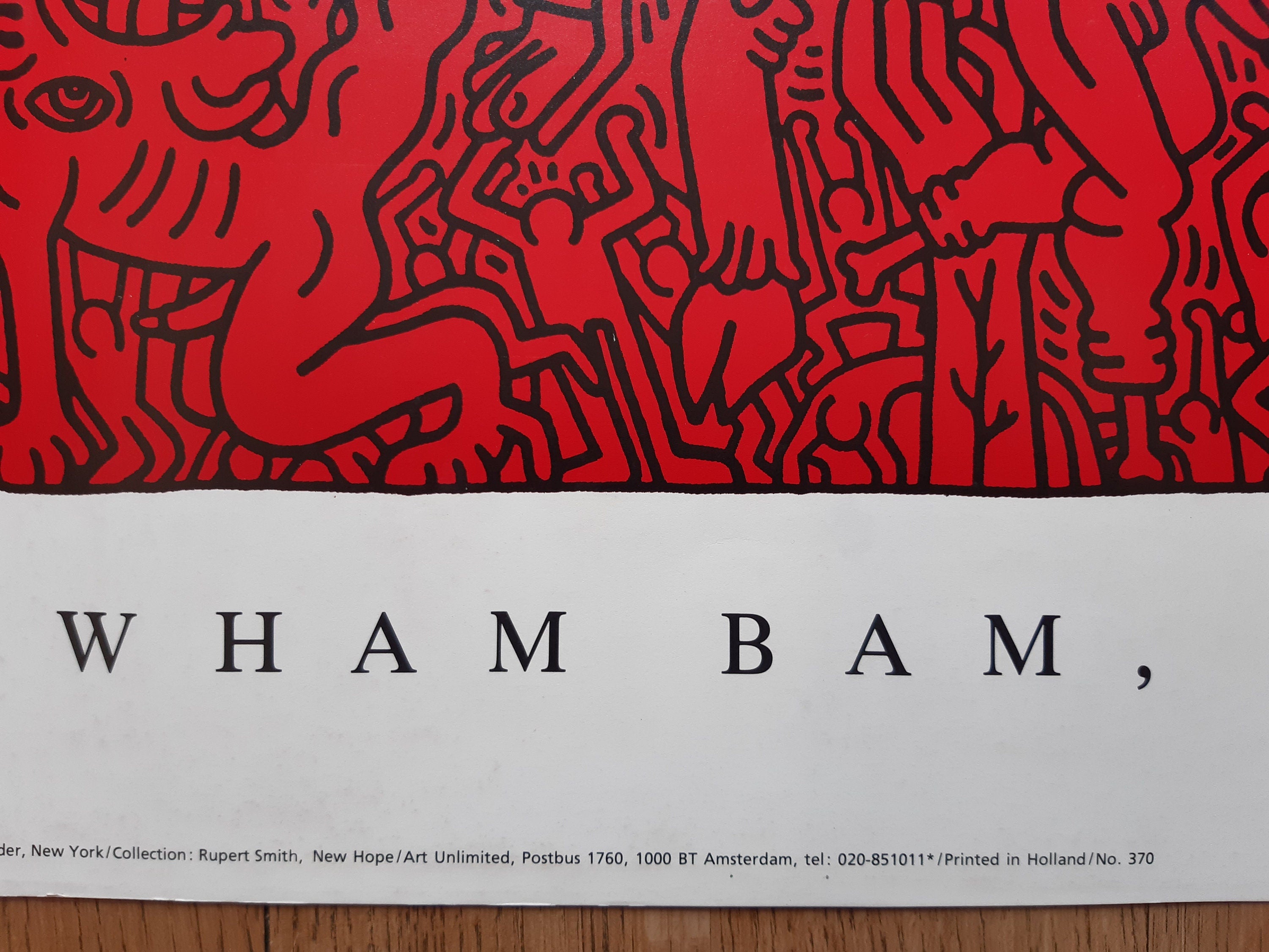 Original-Kunstposter von Keith Haring – 100 × 70 cm