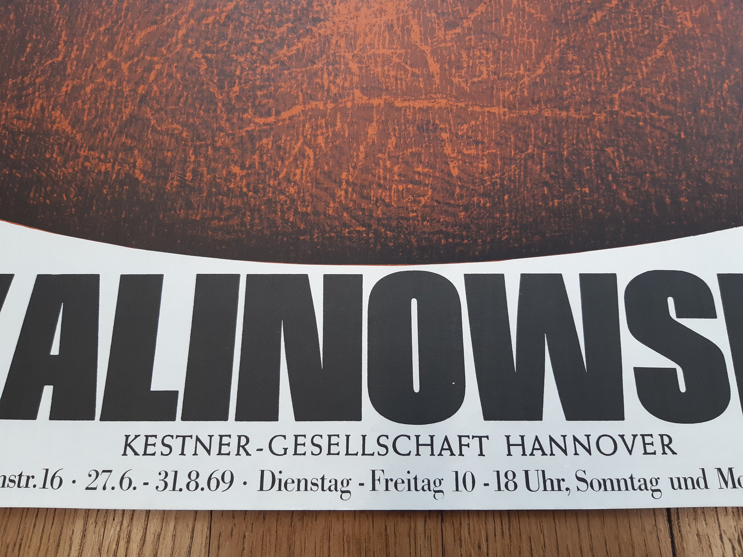 Horst Kalinowski Original-Ausstellungsplakat – 42 x 59 cm