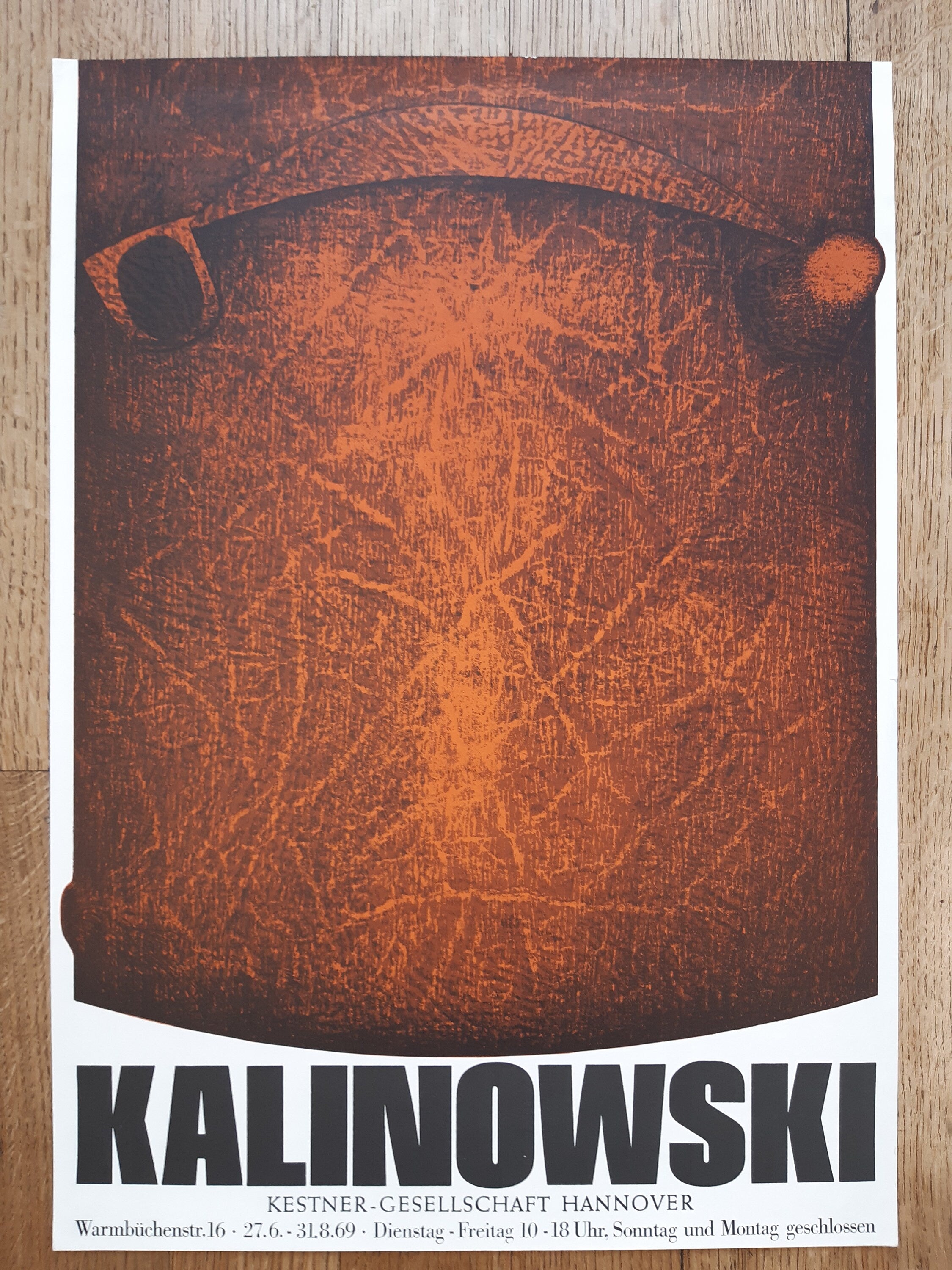 Horst Kalinowski Original-Ausstellungsplakat – 42 x 59 cm