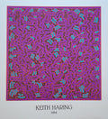 Keith Haring Original-Kunstplakat – 69 × 75,5 cm