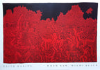 Original-Kunstposter von Keith Haring – 100 × 70 cm