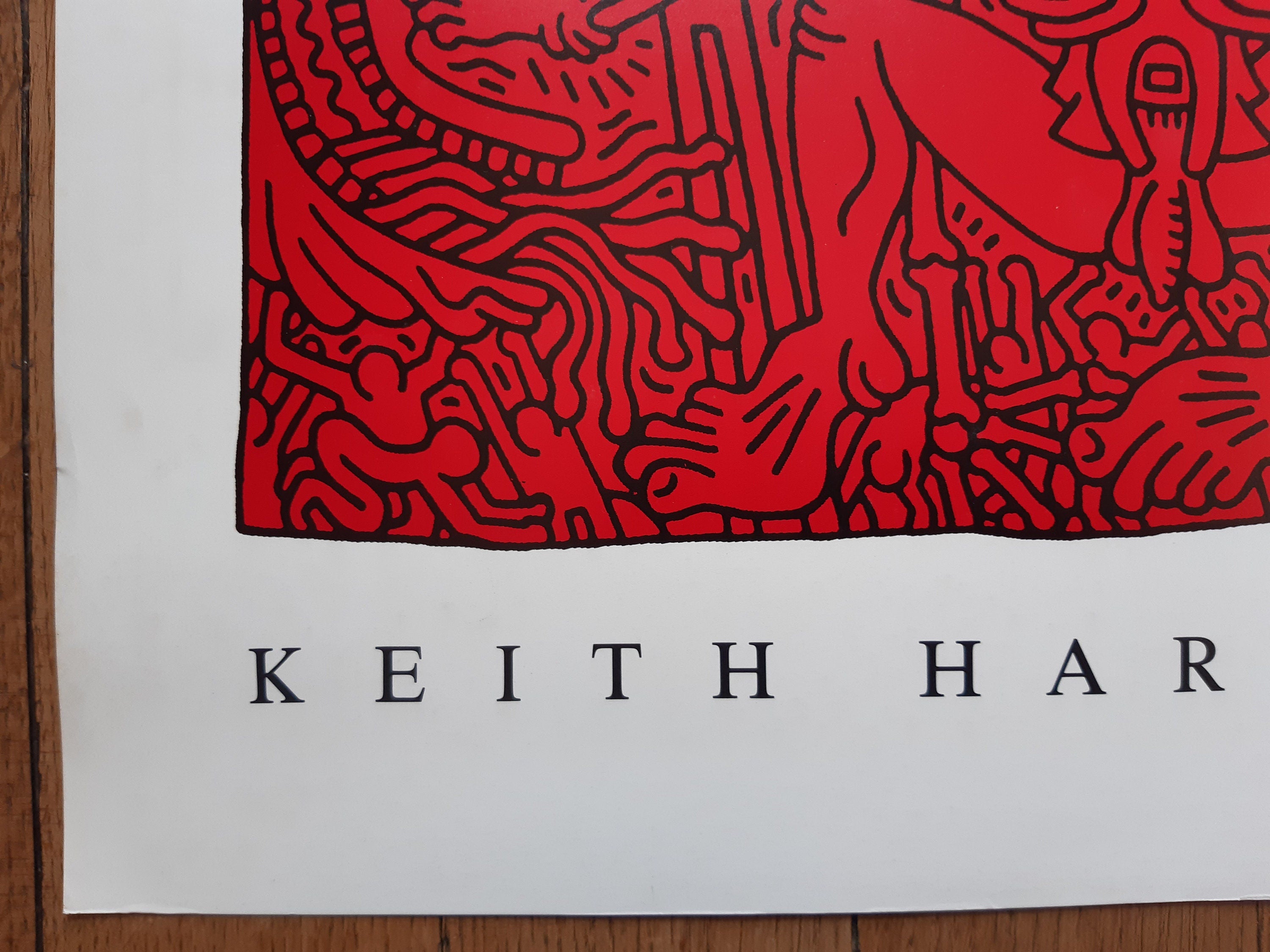 Original-Kunstposter von Keith Haring – 100 × 70 cm