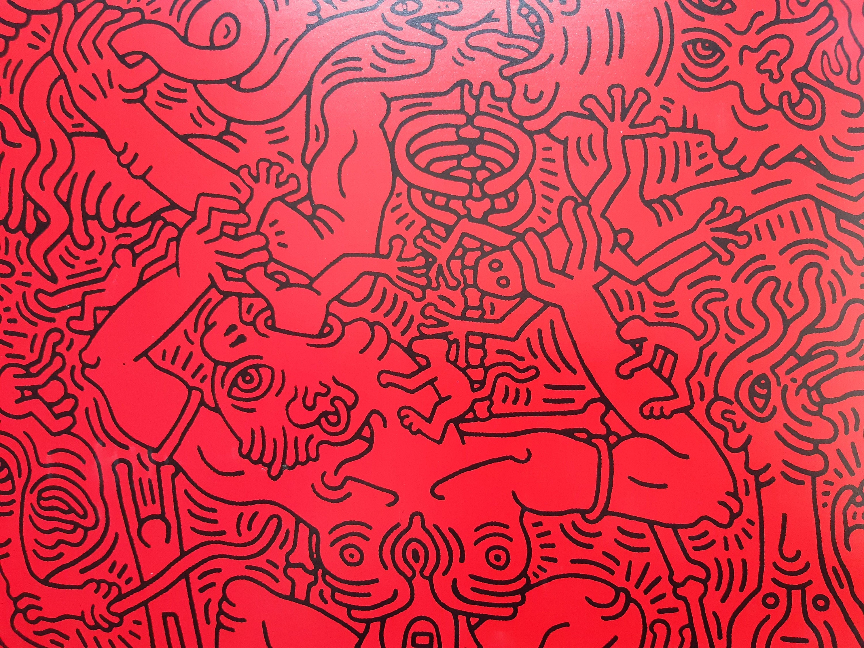 Original-Kunstposter von Keith Haring – 100 × 70 cm