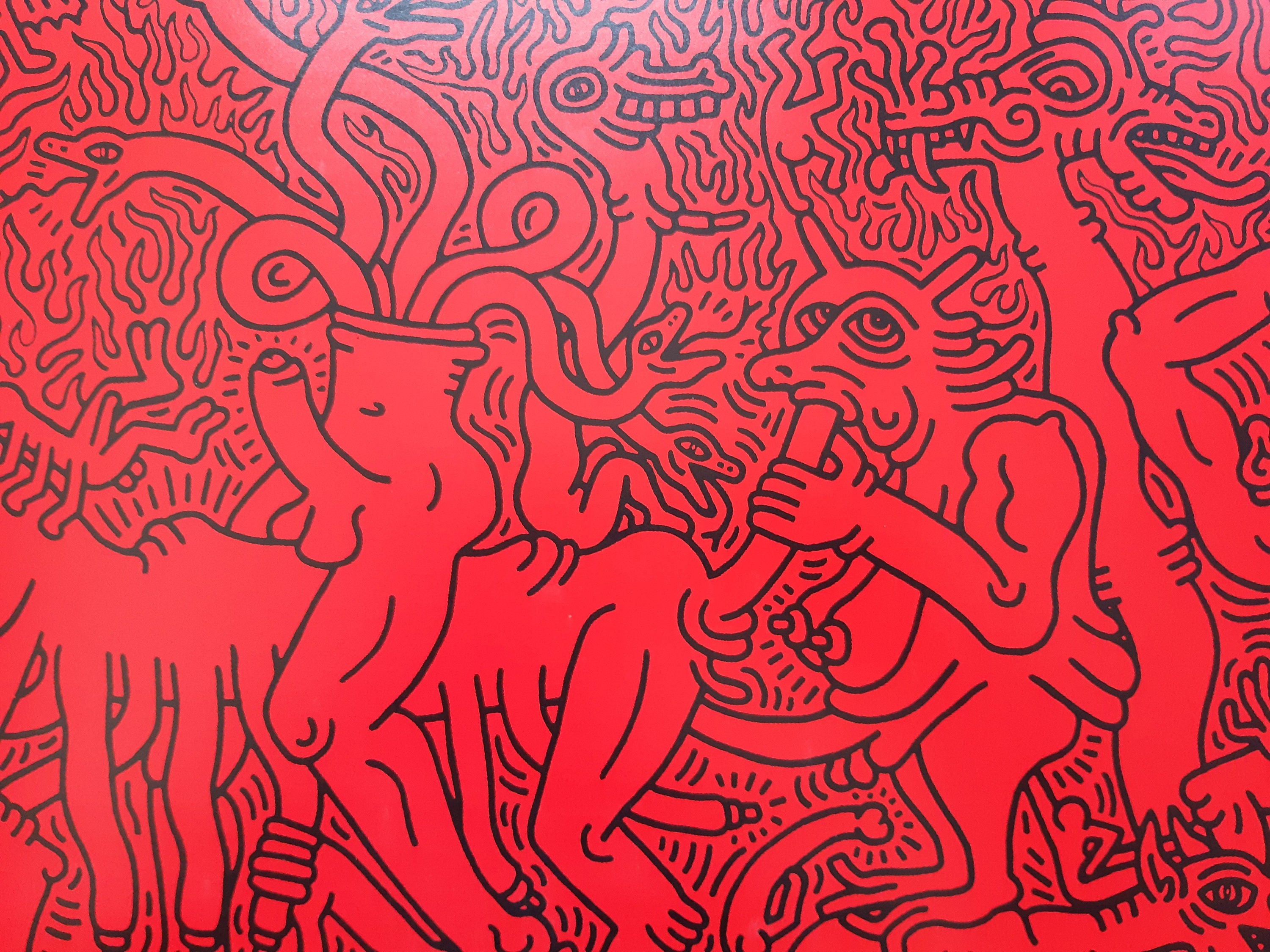 Original-Kunstposter von Keith Haring – 100 × 70 cm