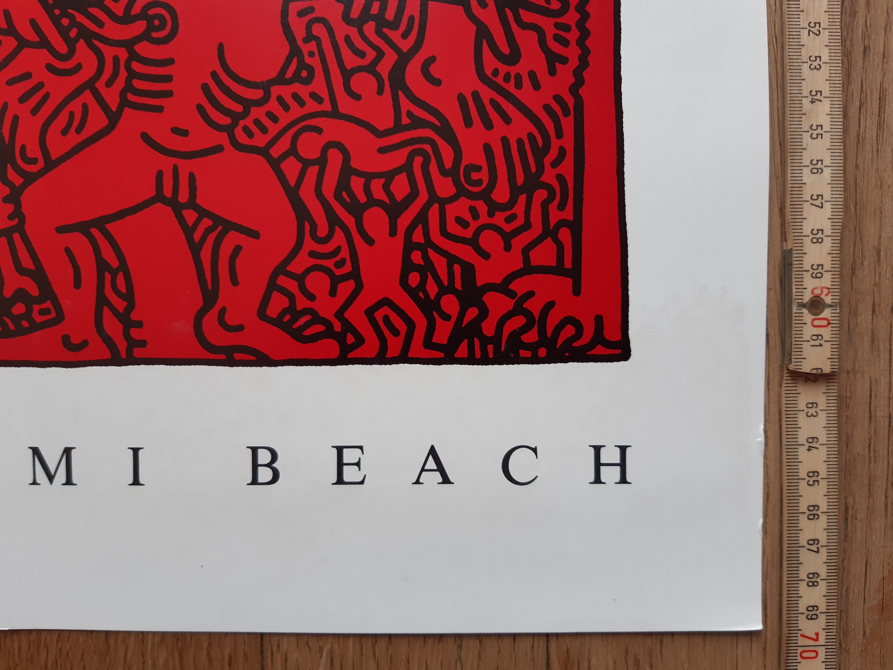Original-Kunstposter von Keith Haring – 100 × 70 cm