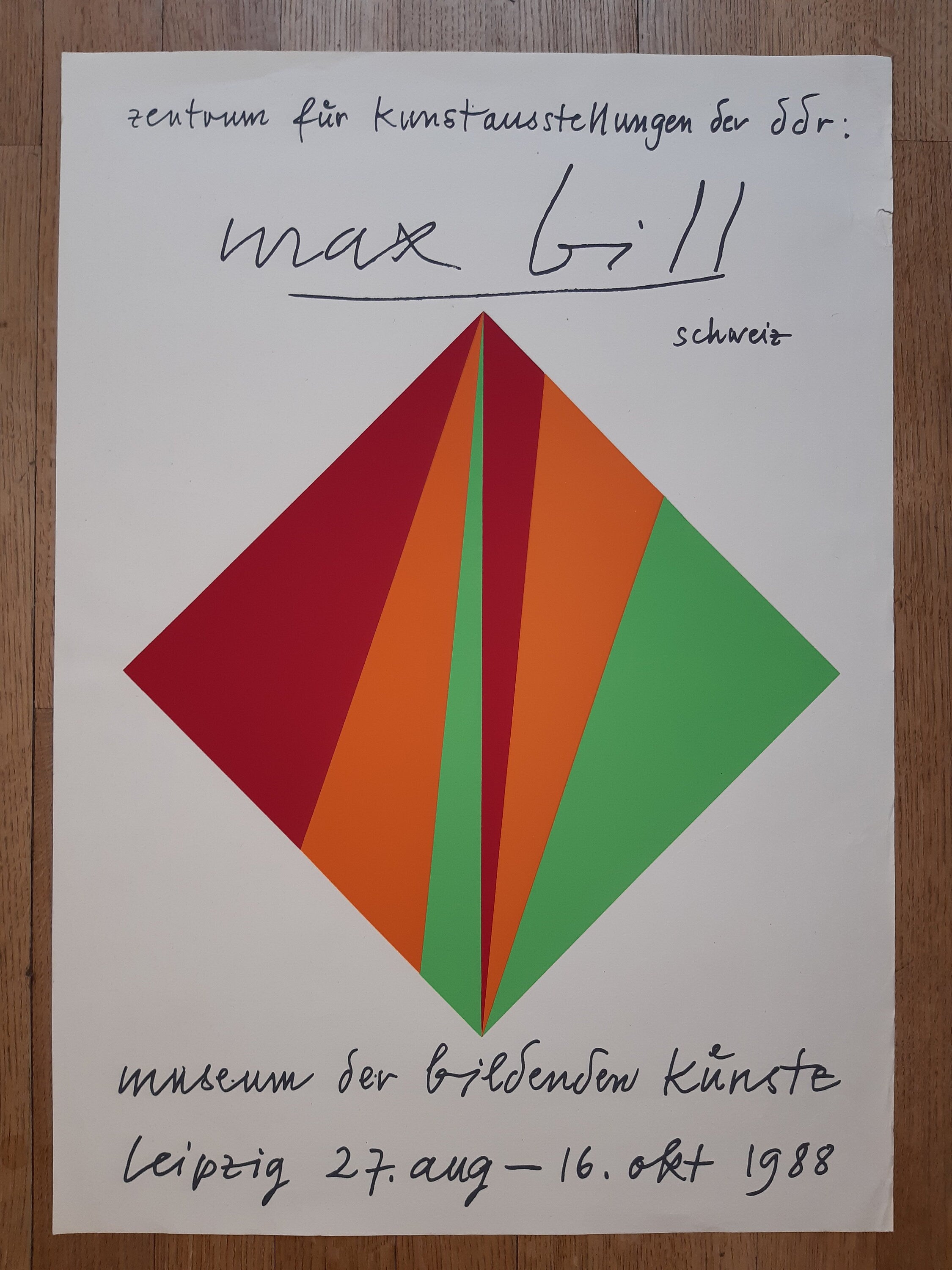 Max Bill Originalplakat – 59,5×83,5cm
