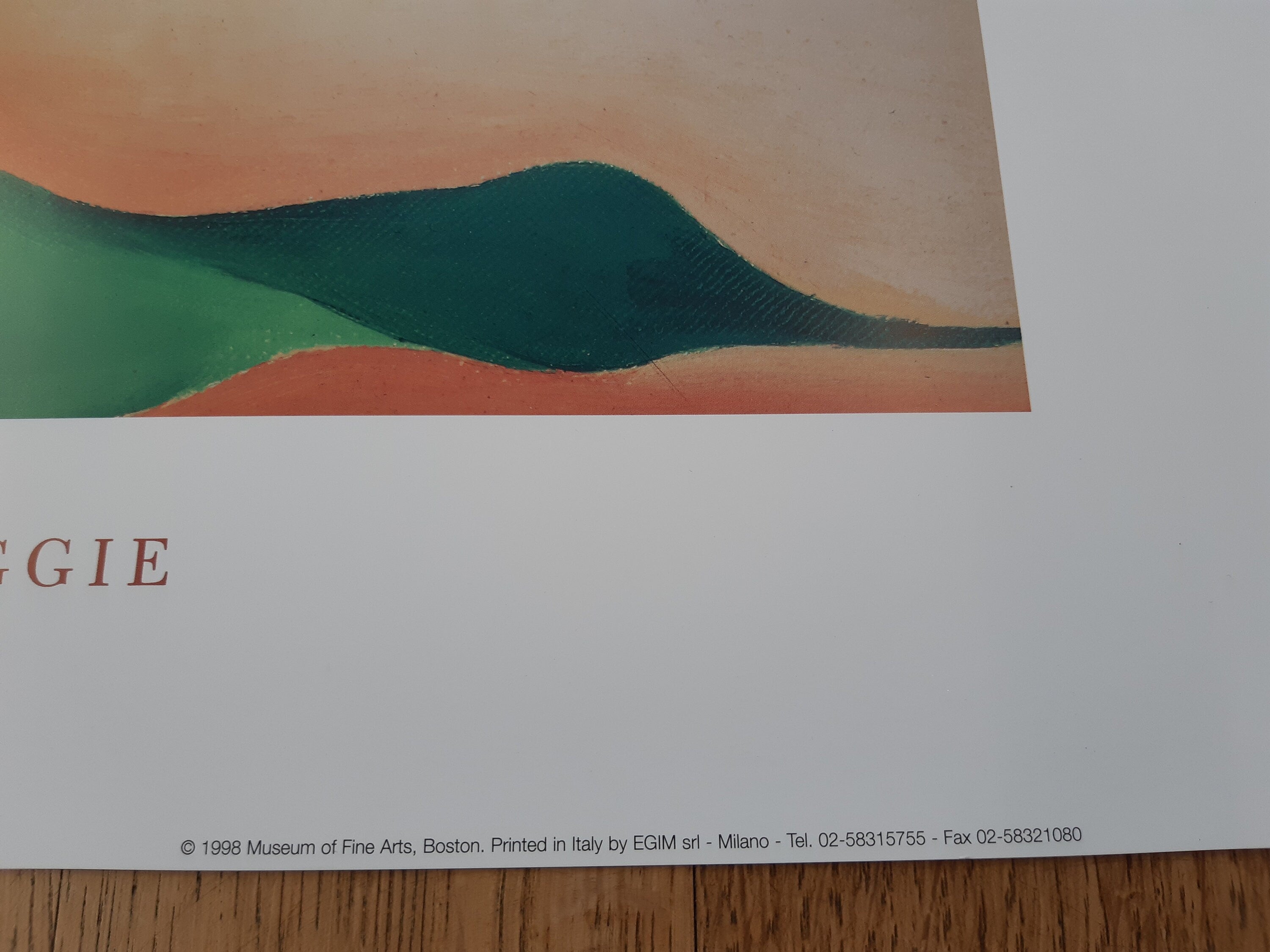 Georgia O'Keeffe Original-Kunstplakat – 80×60cm