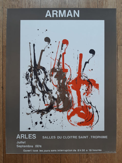 Arman original art poster - 19.4"×25.4" (49.2×64.5cm)