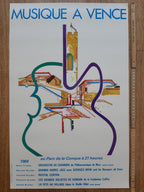 Musique a Vence Original-Kunstposter - 40,1×62,6cm