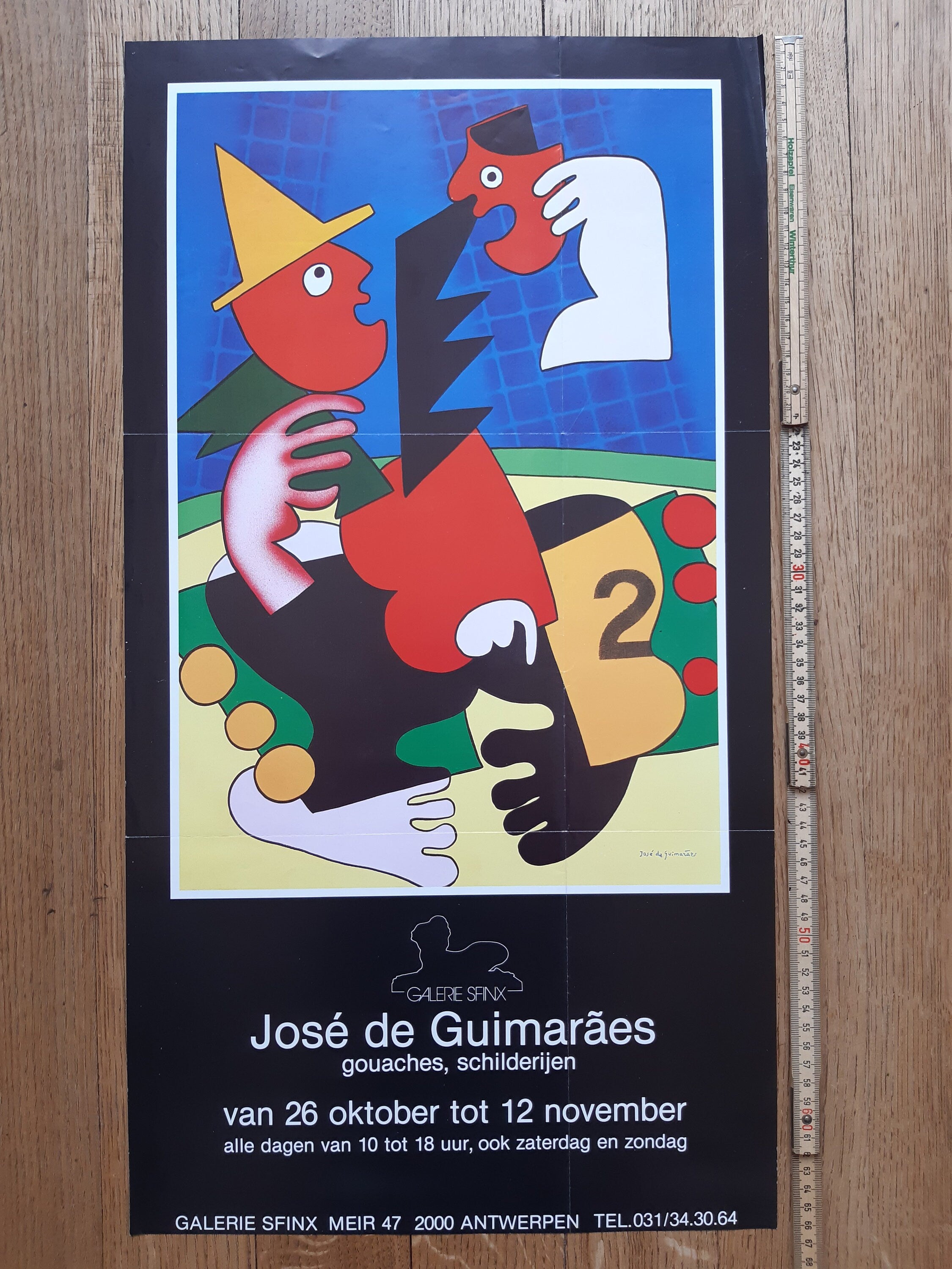 José de Guimaraes Original-Kunstplakat – 35,9×66,6 cm (14.1"×26.2")