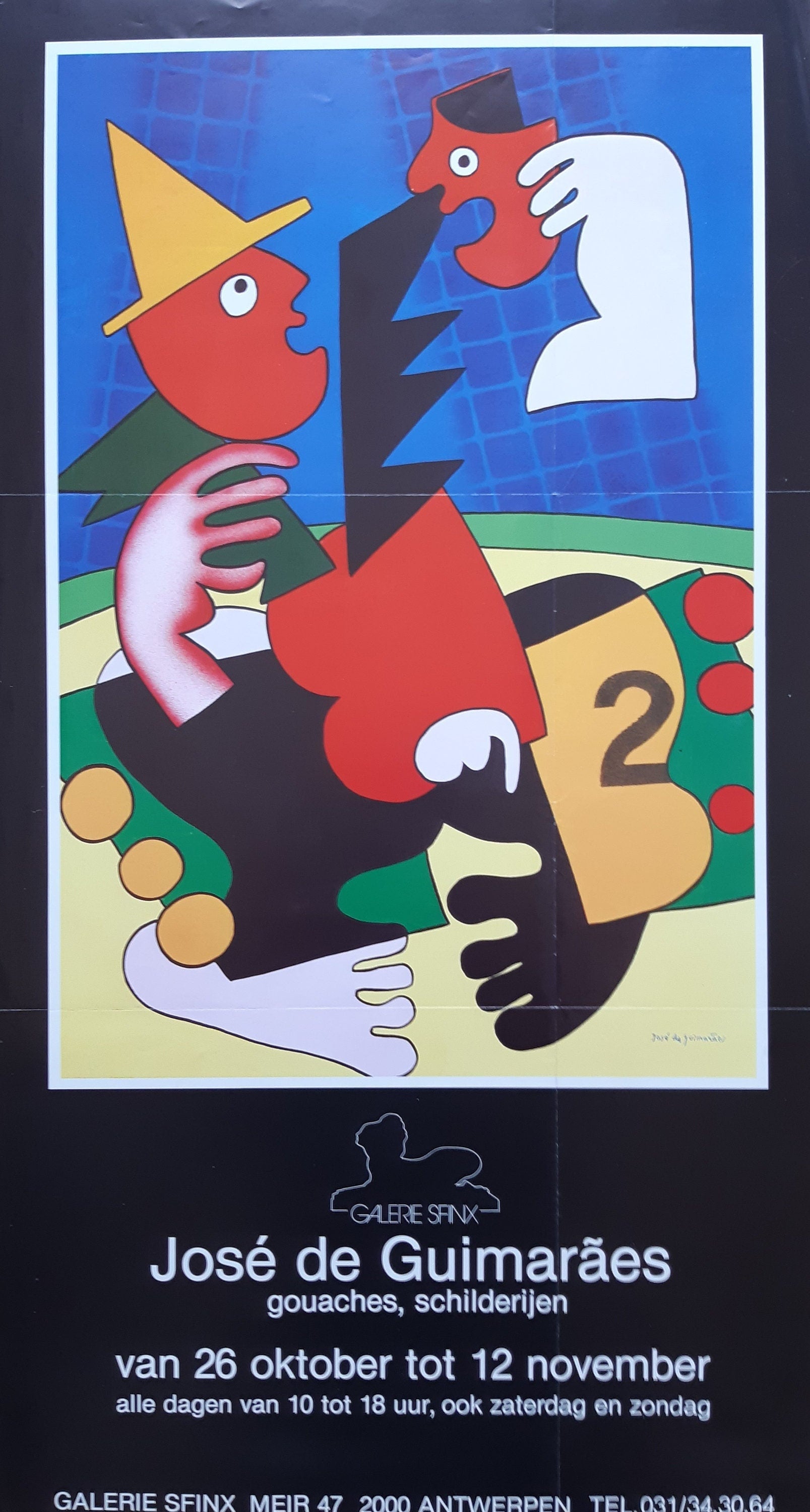 José de Guimaraes Original-Kunstplakat – 35,9×66,6 cm (14.1"×26.2")