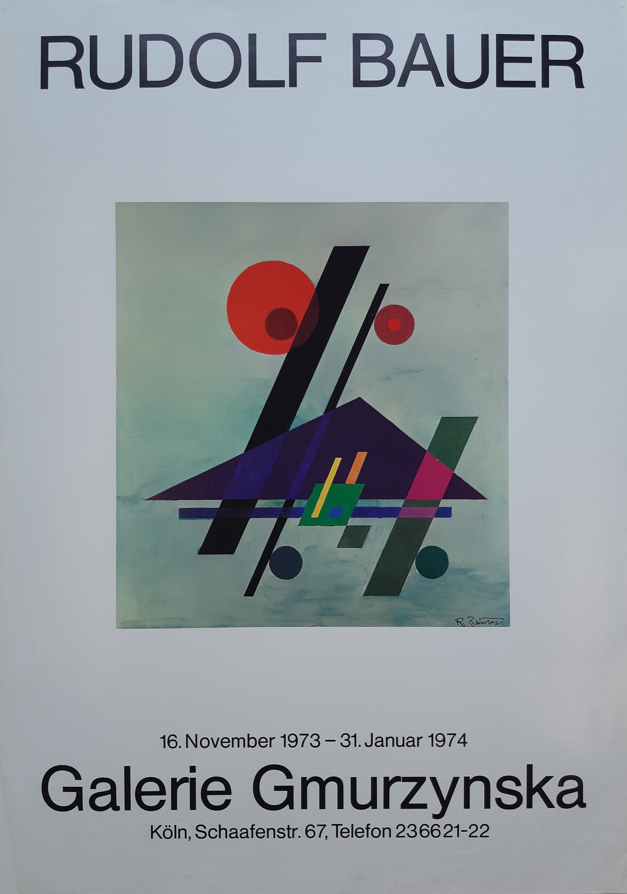 Affiche originale de Rudolf Baur - 59,4×84cm (23.4"×33.1")