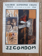 J.J Condom original art poster - 16.4"×23.1" (41.6×58.8cm)