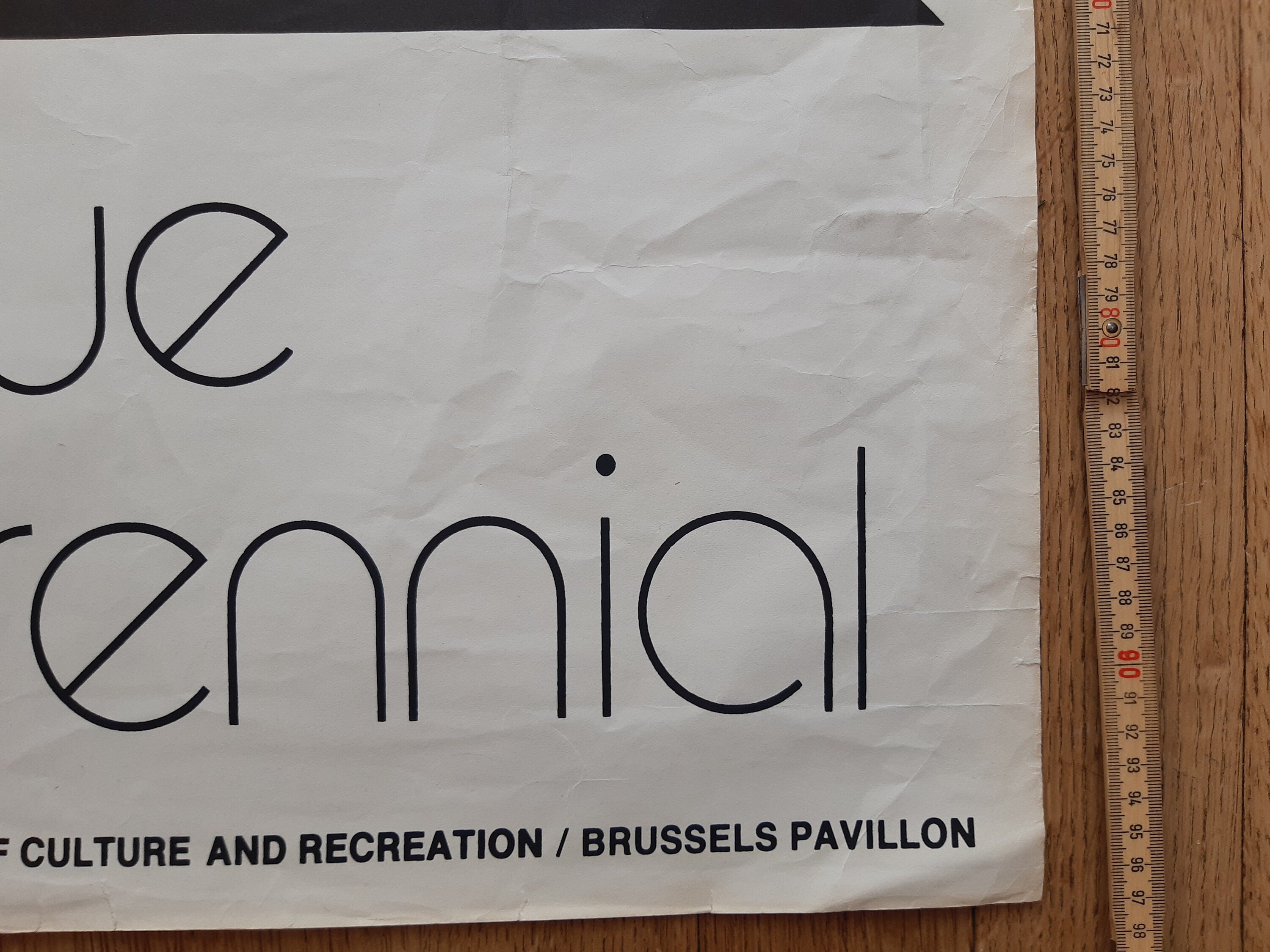 Prager Quadriennale Originalkunstposter – 71,5 cm × 97,5 cm