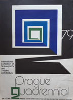 Prager Quadriennale Originalkunstposter – 71,5 cm × 97,5 cm