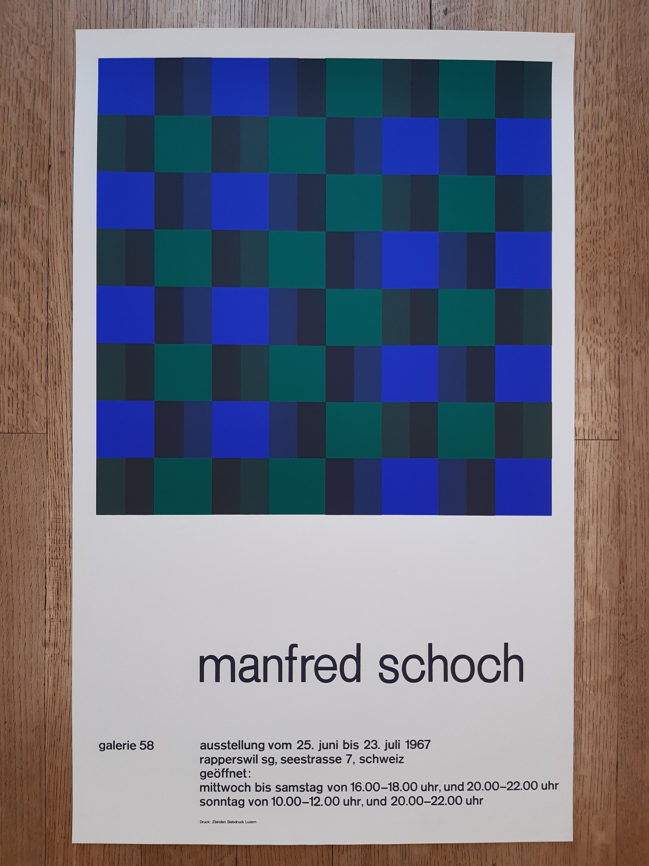 Manfred Schoch original art poster - 17.5"×28.4" (44.5×72.2cm)