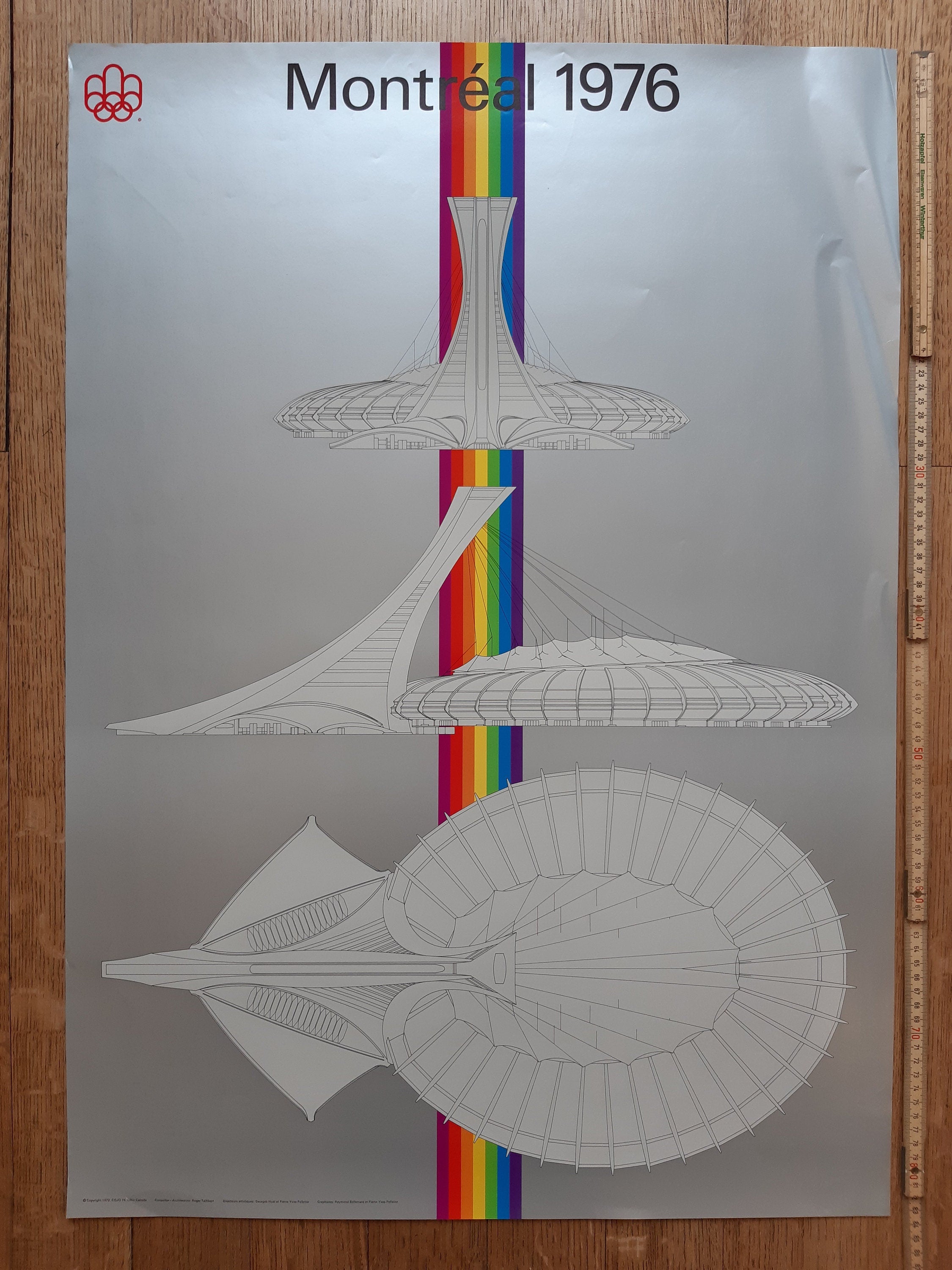 Montreal 76 Original Kunstplakat - 23.4"×33.1" (59.4×84cm)