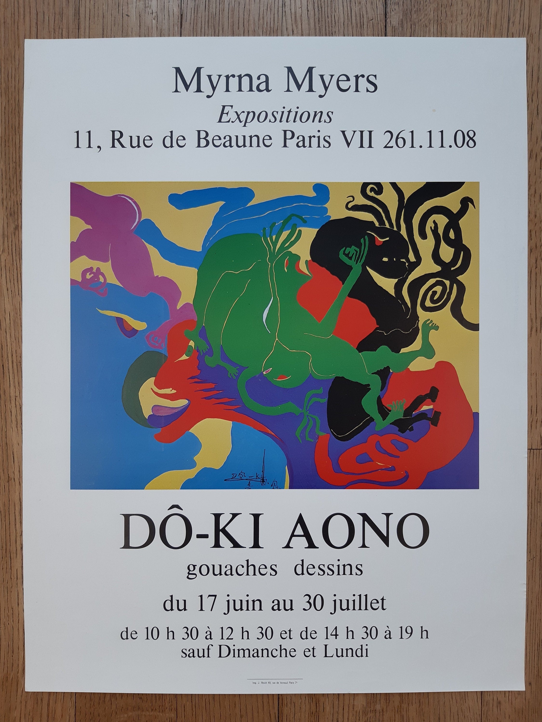 Do-Ki Aono Original-Kunstposter – 42 × 54,5 cm