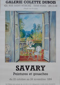 Savary original art poster - 17.7"×27.2" (45×69cm)