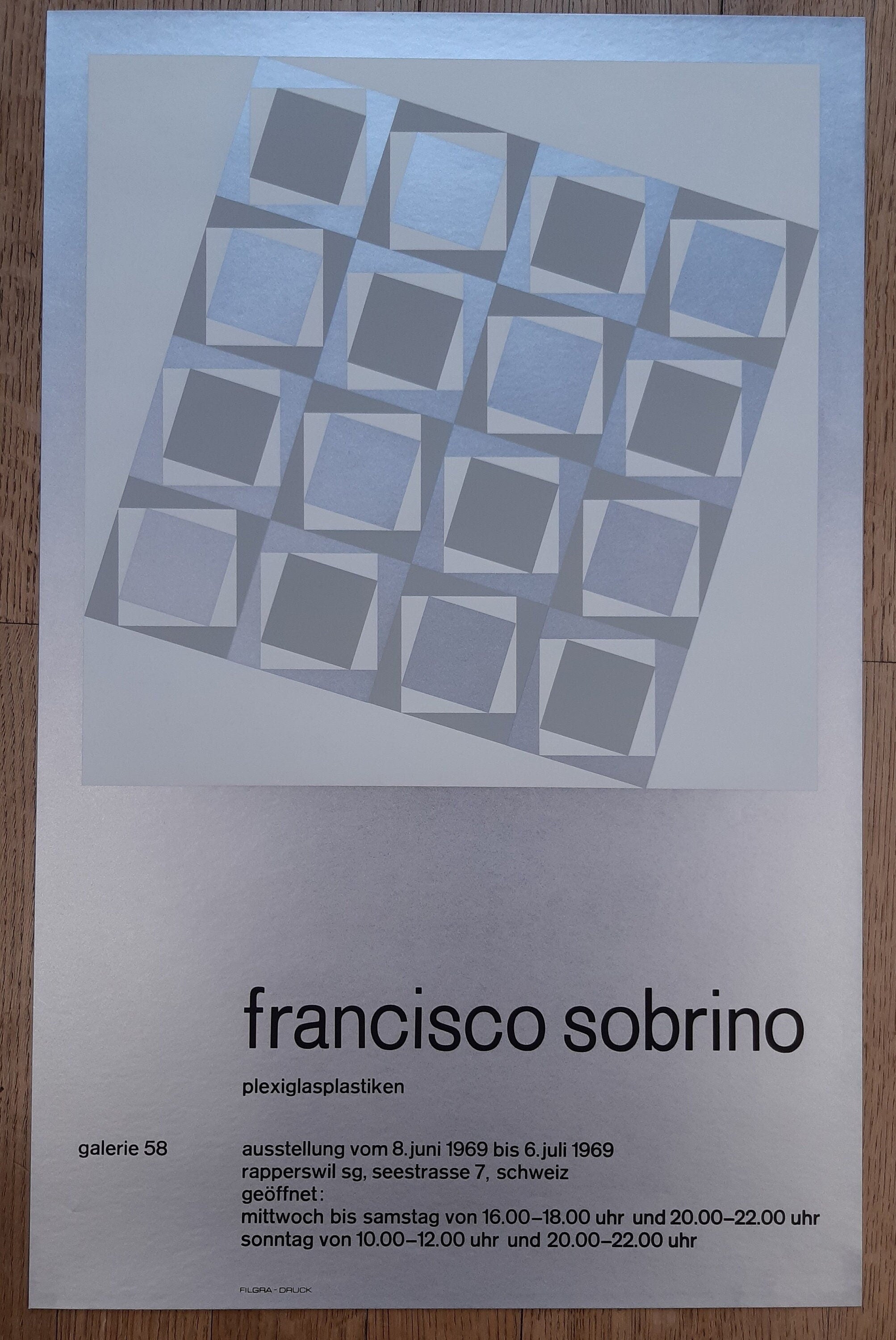 Francisco Sobrino originales Kunstplakat - 46×72 cm (18.1"×28.3")