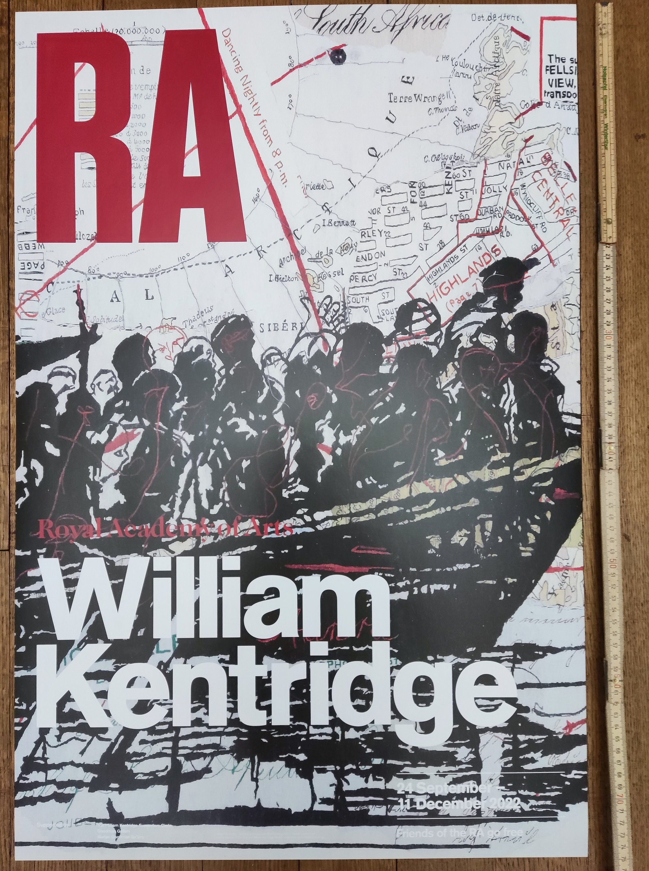 William Kentridge original art poster - 20.1"×32.1" (51×81.5cm)