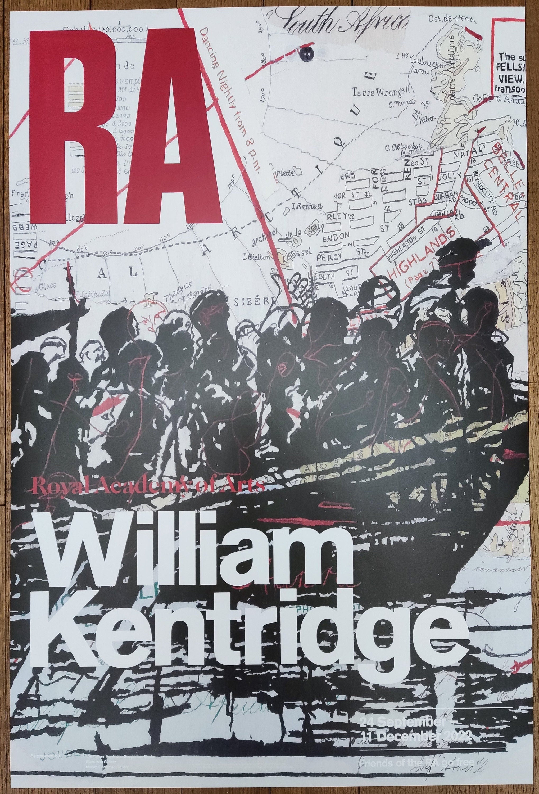 William Kentridge original art poster - 20.1"×32.1" (51×81.5cm)
