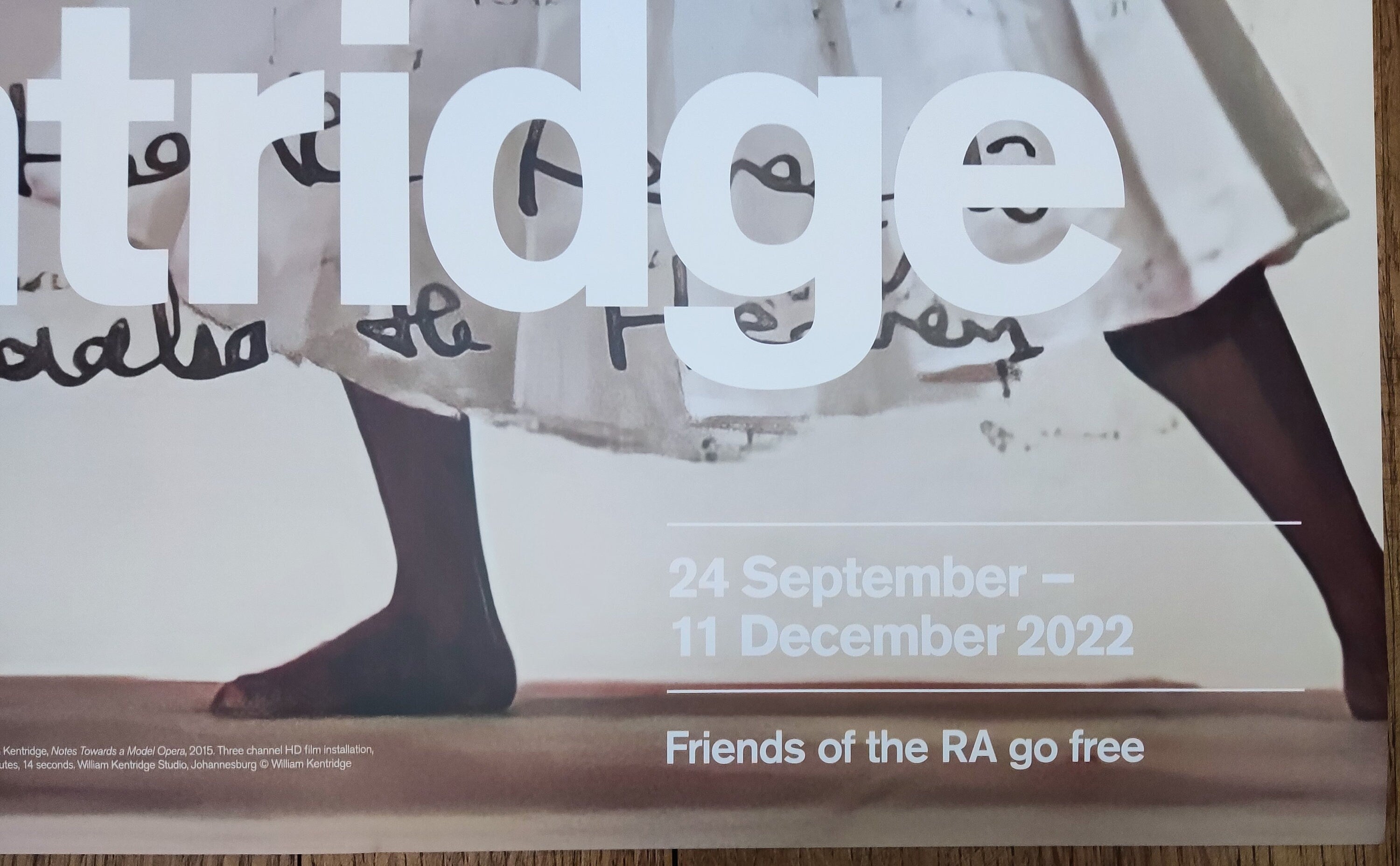 William Kentridge original art poster - 20.1"×29.9" (51×76cm)