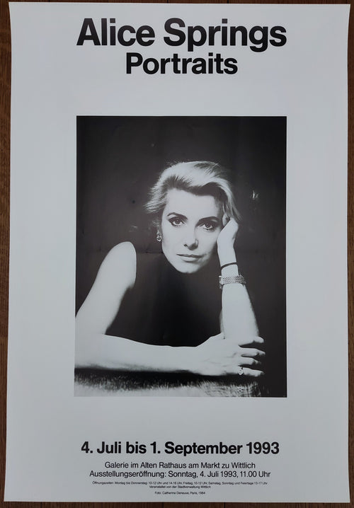 Alice Springs vintage photo poster featuring Catherine Deneuve used - 18.9"×27.6" (48×70cm)