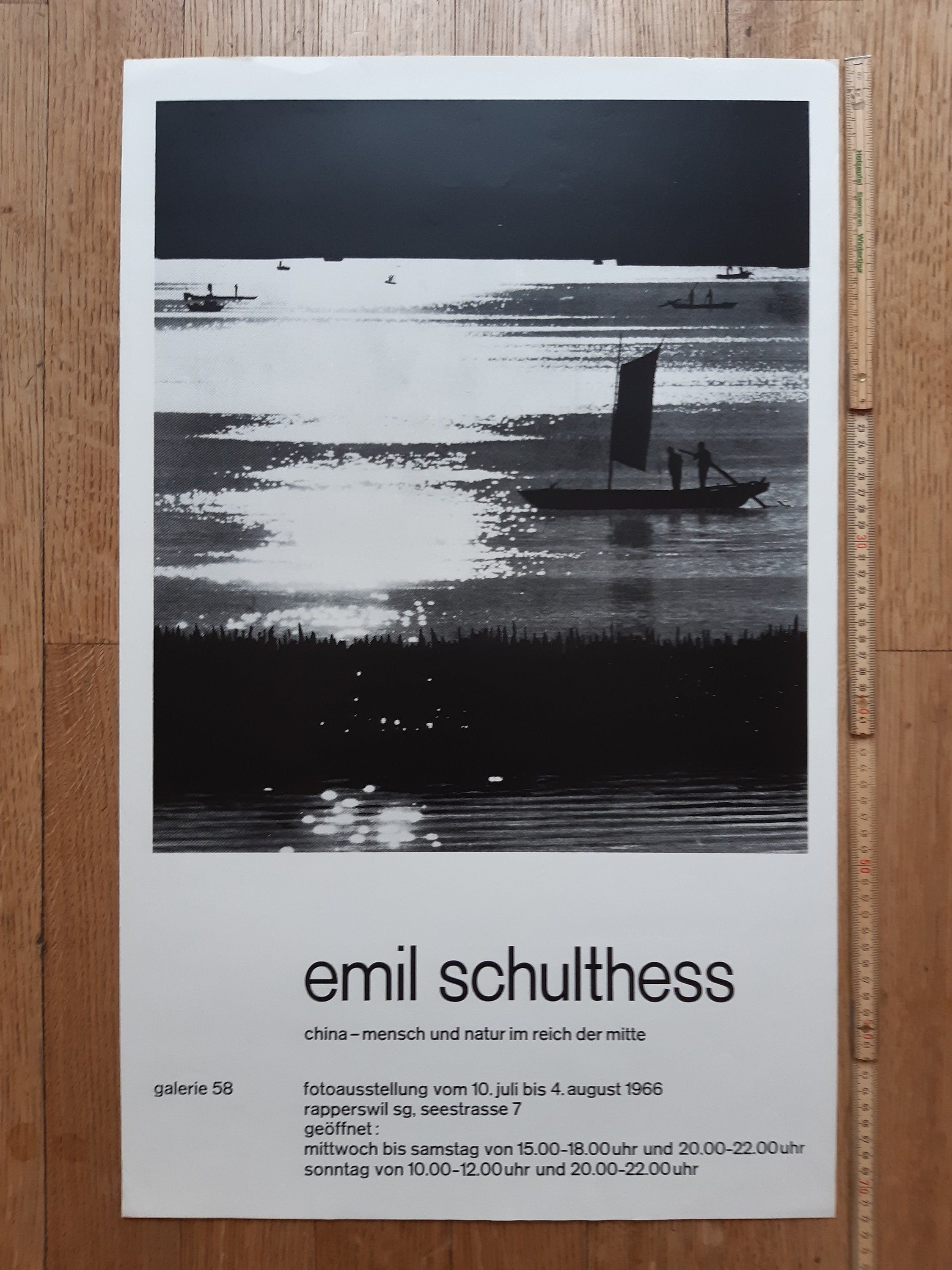 Emil Schulthess original art poster - 17.7"×28.5" (45×72.3cm)