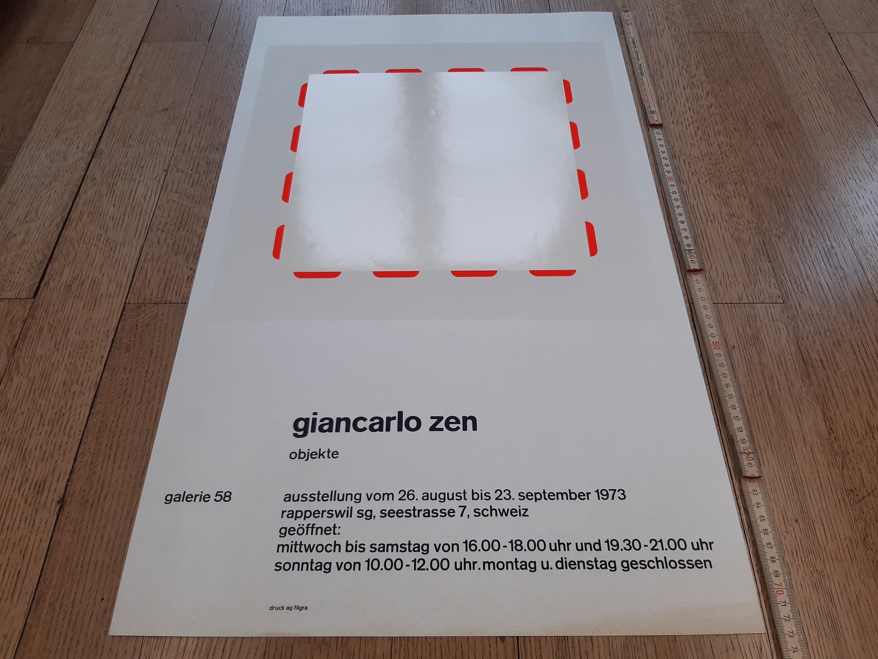 Giancarlo Zen Original-Kunstposter – 45 × 73 cm