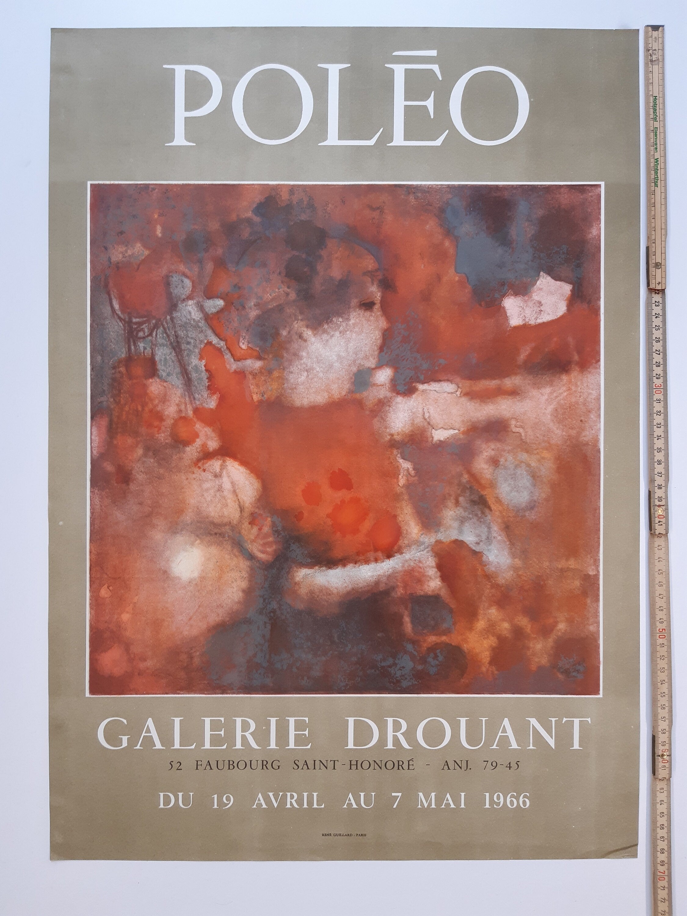 Poléo Original-Kunstposter – 48,5 × 69 cm (19,1 × 27,2 Zoll)