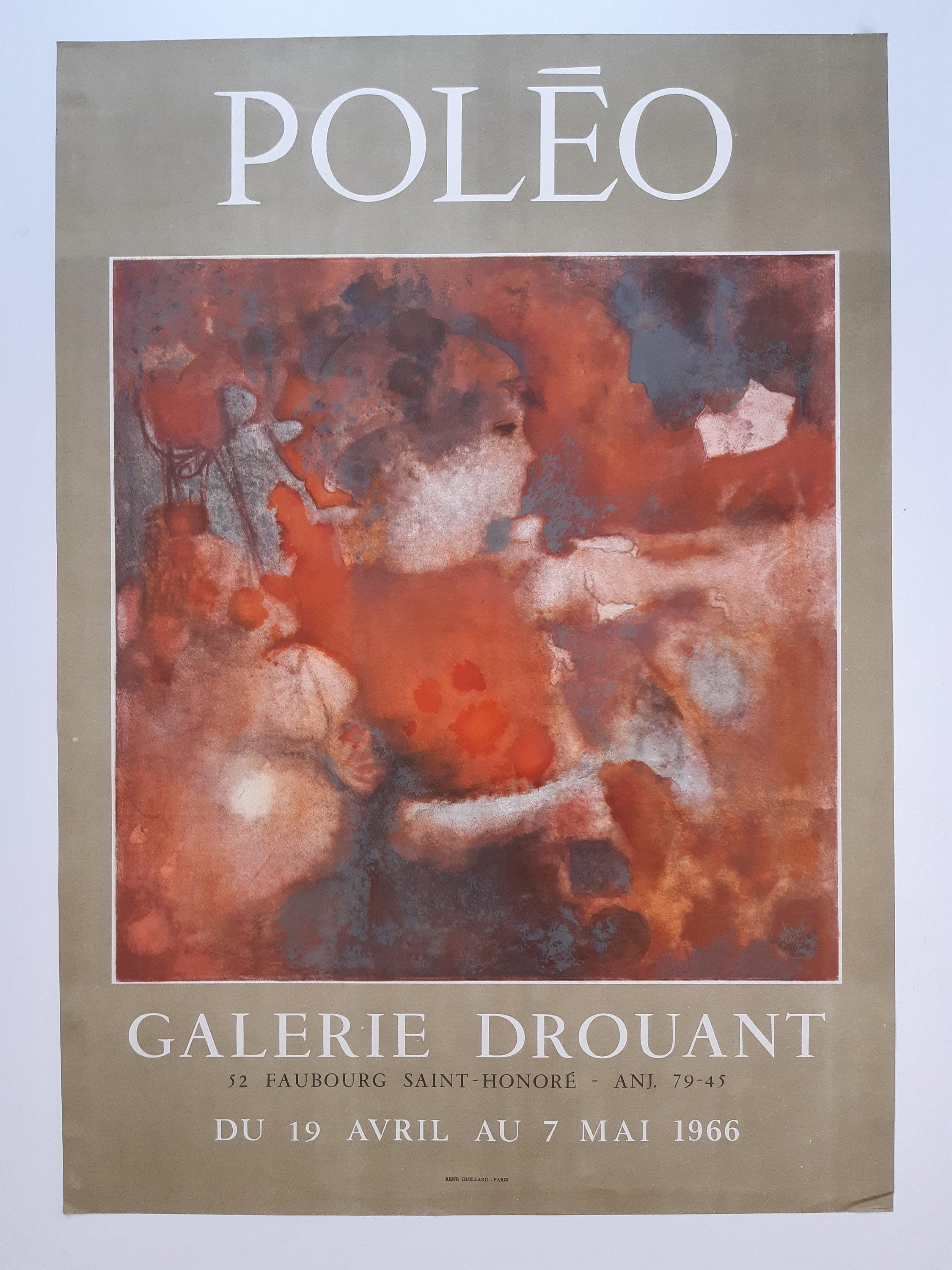 Poléo Original-Kunstposter – 48,5 × 69 cm (19,1 × 27,2 Zoll)