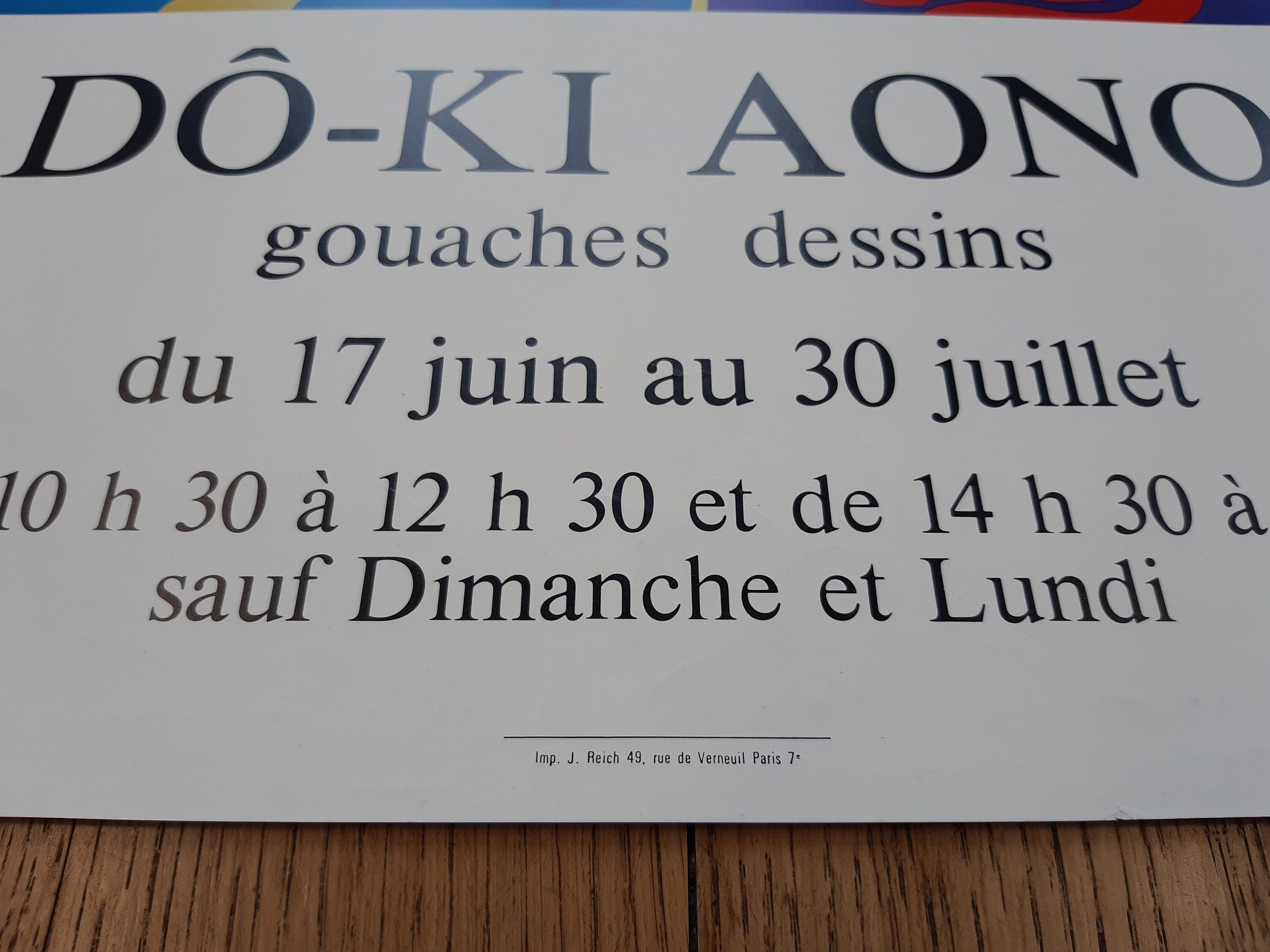 Do-Ki Aono Original-Kunstposter – 42 × 54,5 cm