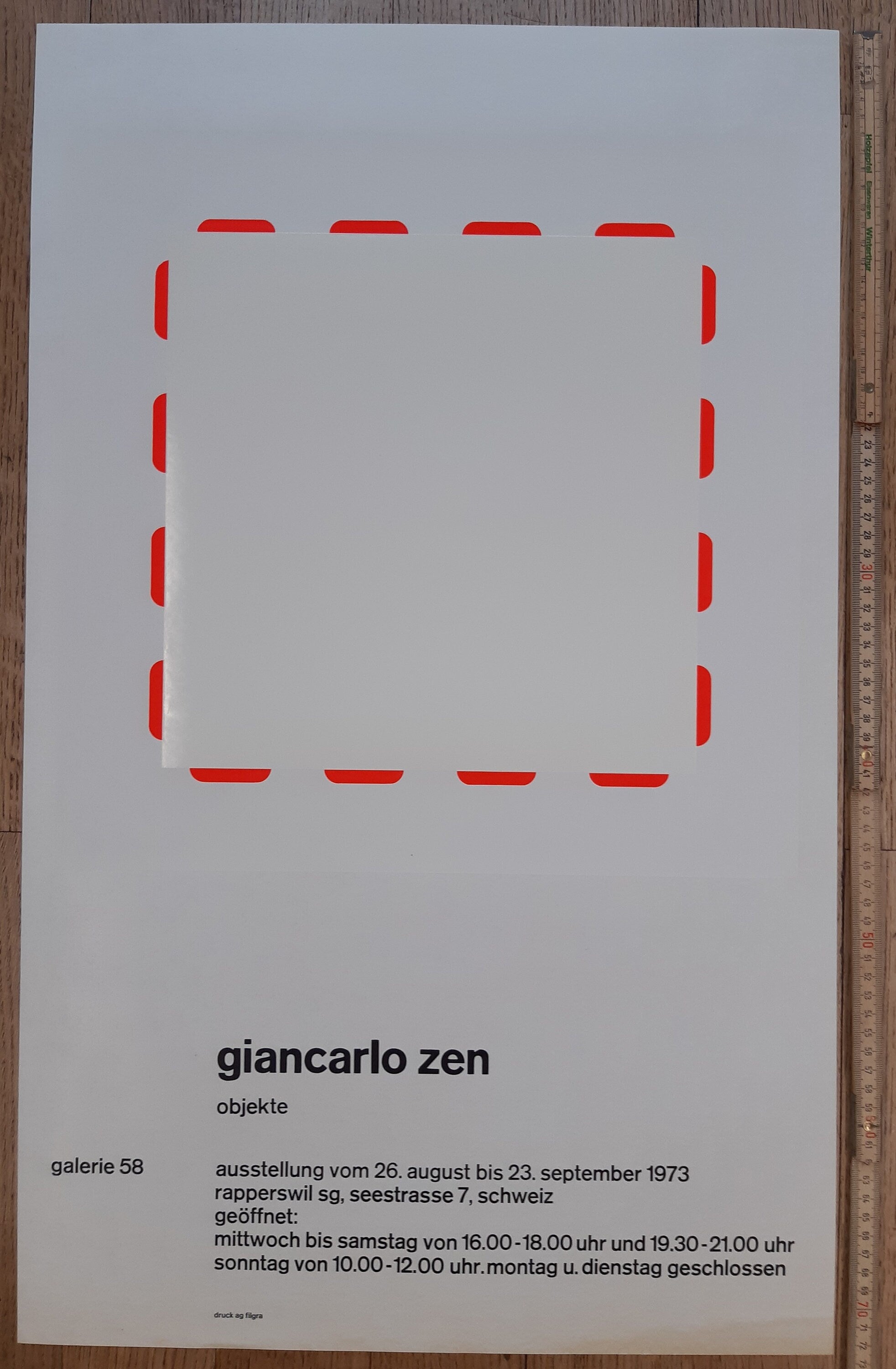 Giancarlo Zen Original-Kunstposter – 45 × 73 cm