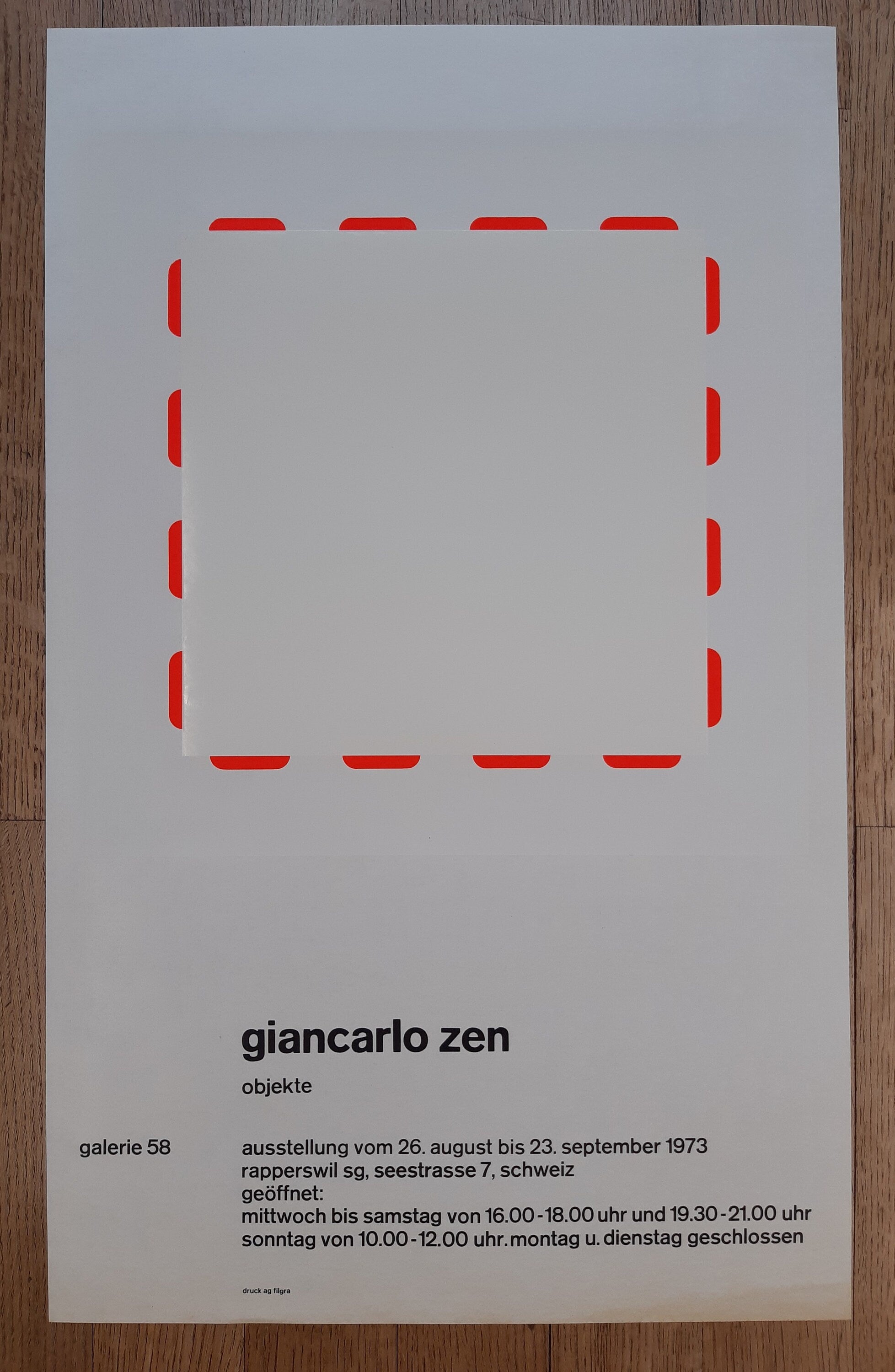 Giancarlo Zen Original-Kunstposter – 45 × 73 cm