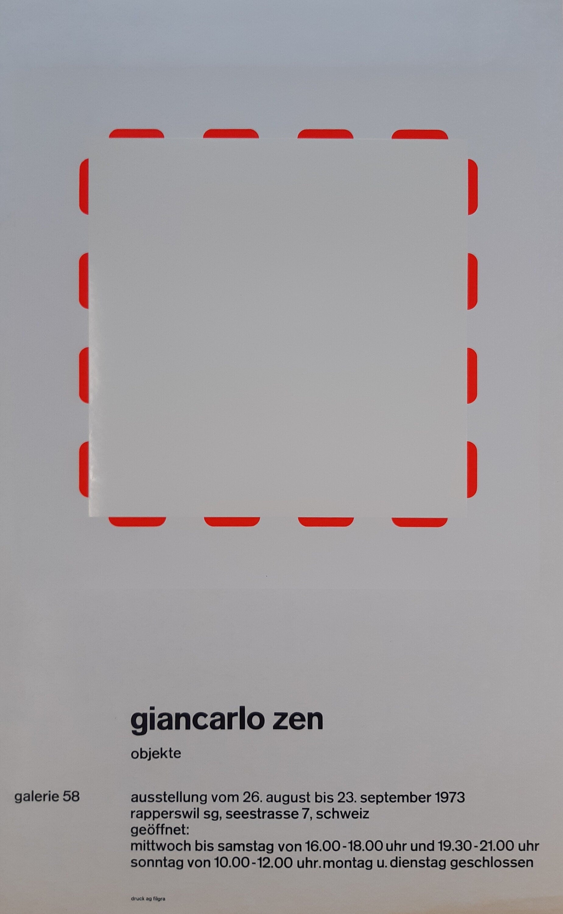 Giancarlo Zen Original-Kunstposter – 45 × 73 cm
