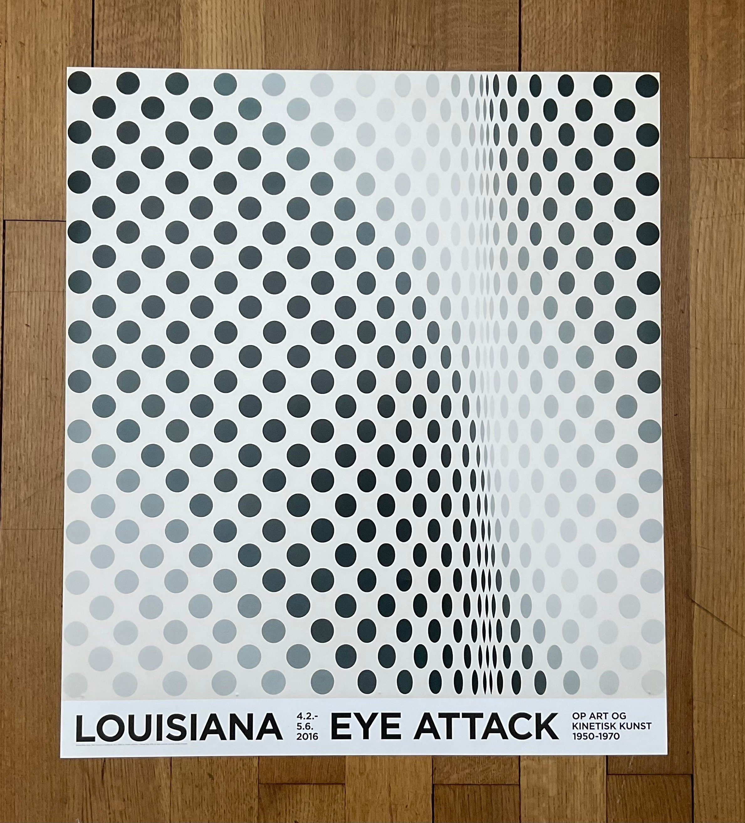 Bridget Riley art exhibition poster - 23.2"×26.8" (59×68cm)