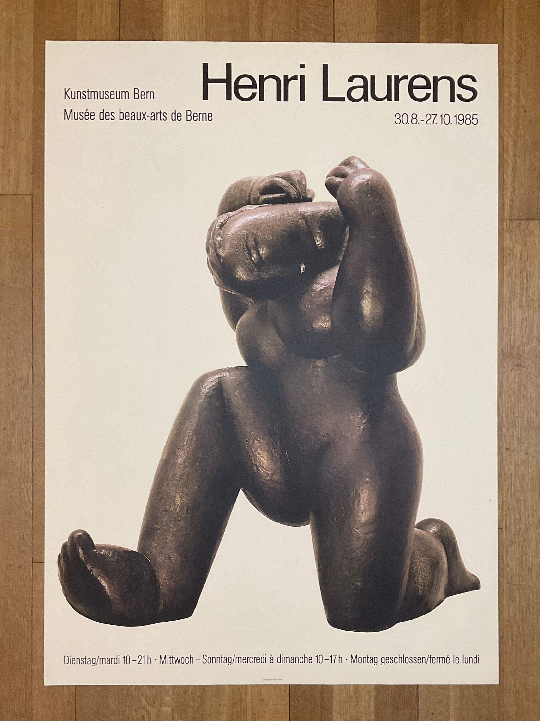 Henri Laurens original art poster - 35.6"×50.4" (90.5×128cm)