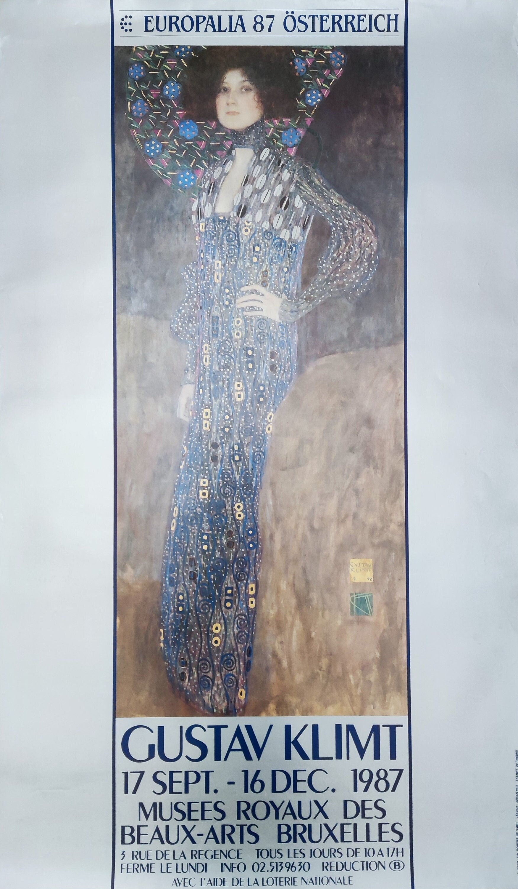 Gustav Klimt Original-Kunstposter – 58,5 × 98,4 cm (23,0″ × 38,7″)