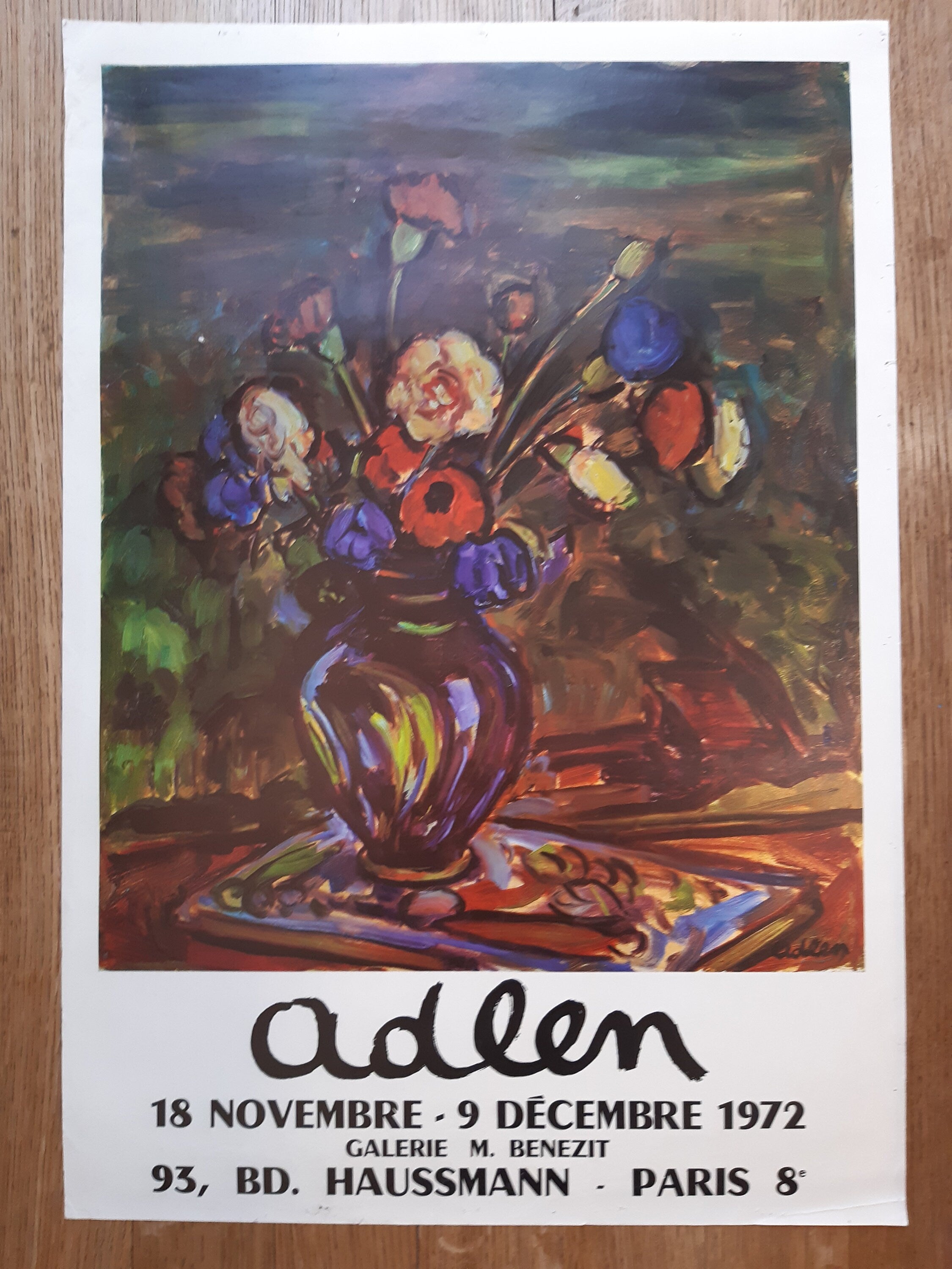 Michel Adlen Vintage-Kunstdruck – 50×71,5 cm