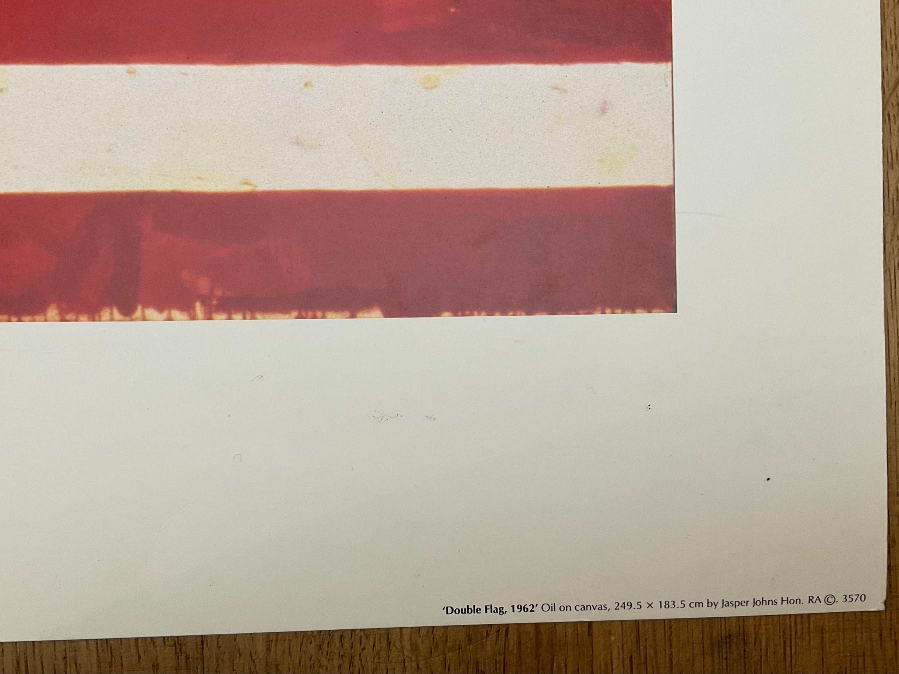 Jasper Johns Vintage Kunstdruck Doppelflagge - 23.6"×31.5" (60×80cm)