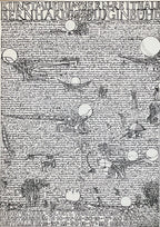 Bernhard Luginbühl original art poster - 35.6"×50.2" (90.3×127.5cm)