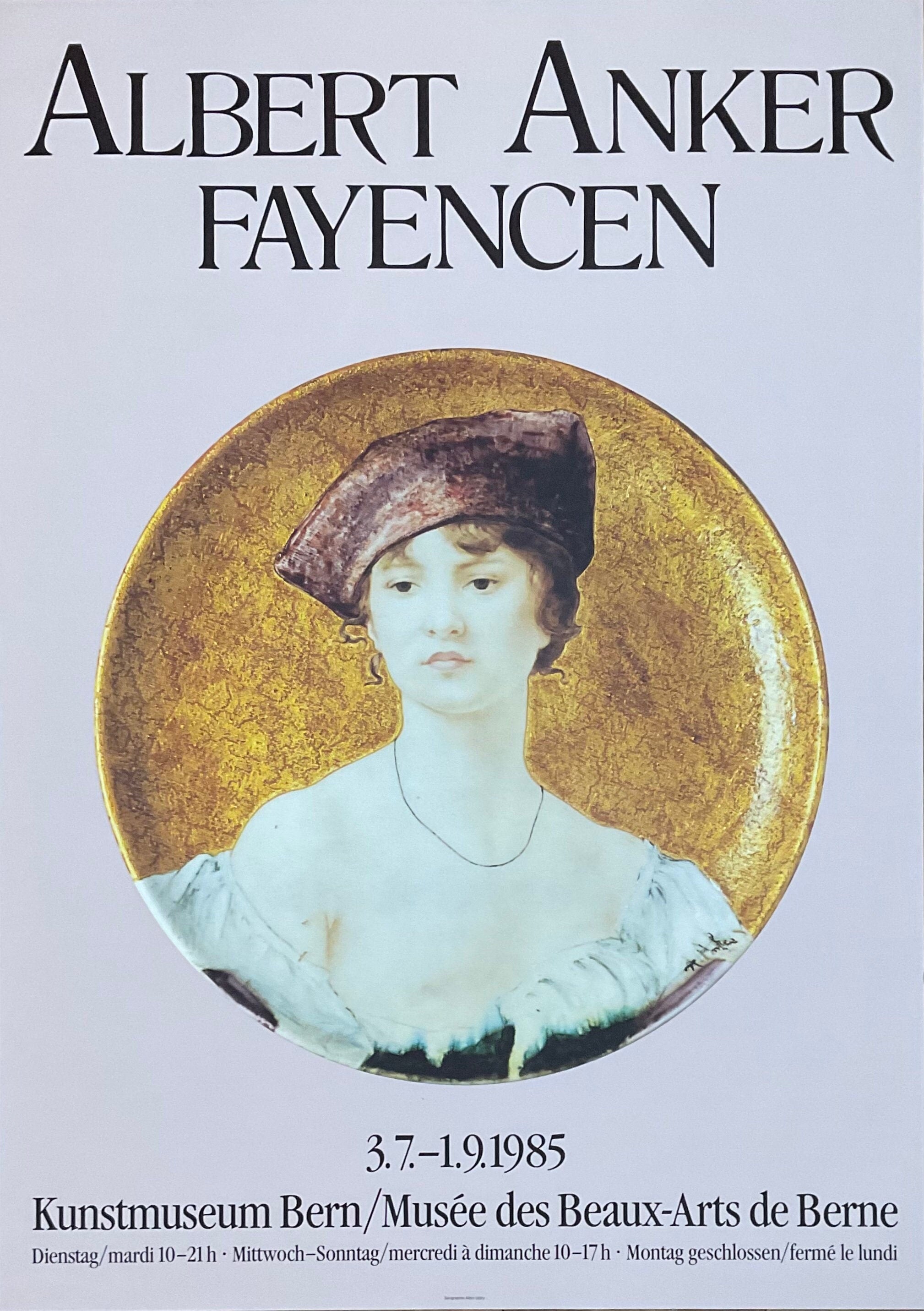 Albert Anker original art poster - 35.6"×50.4" (90.5×128cm)