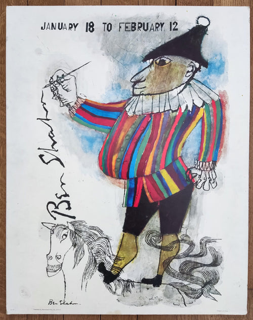 Ben Shahn original art poster used - 22.0"×28.0" (56×71cm)