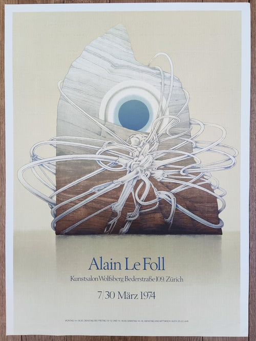 Alain Le Foll vintage art poster - 17.9"×24.4" (45.5×62cm)