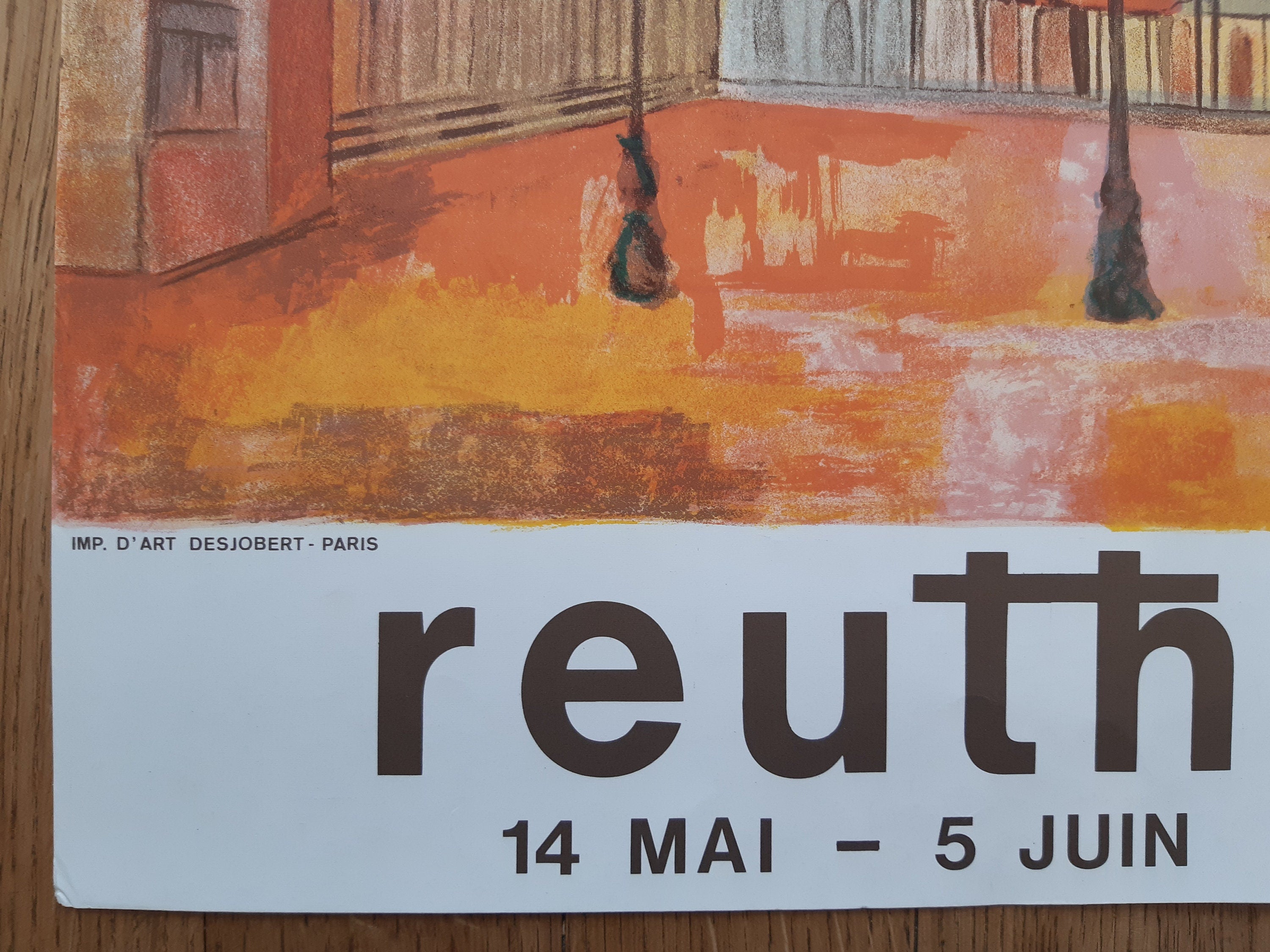 Affiche d'art vintage de Wolfgang Reuther - 44×75,5 cm (17,3"×29,7")