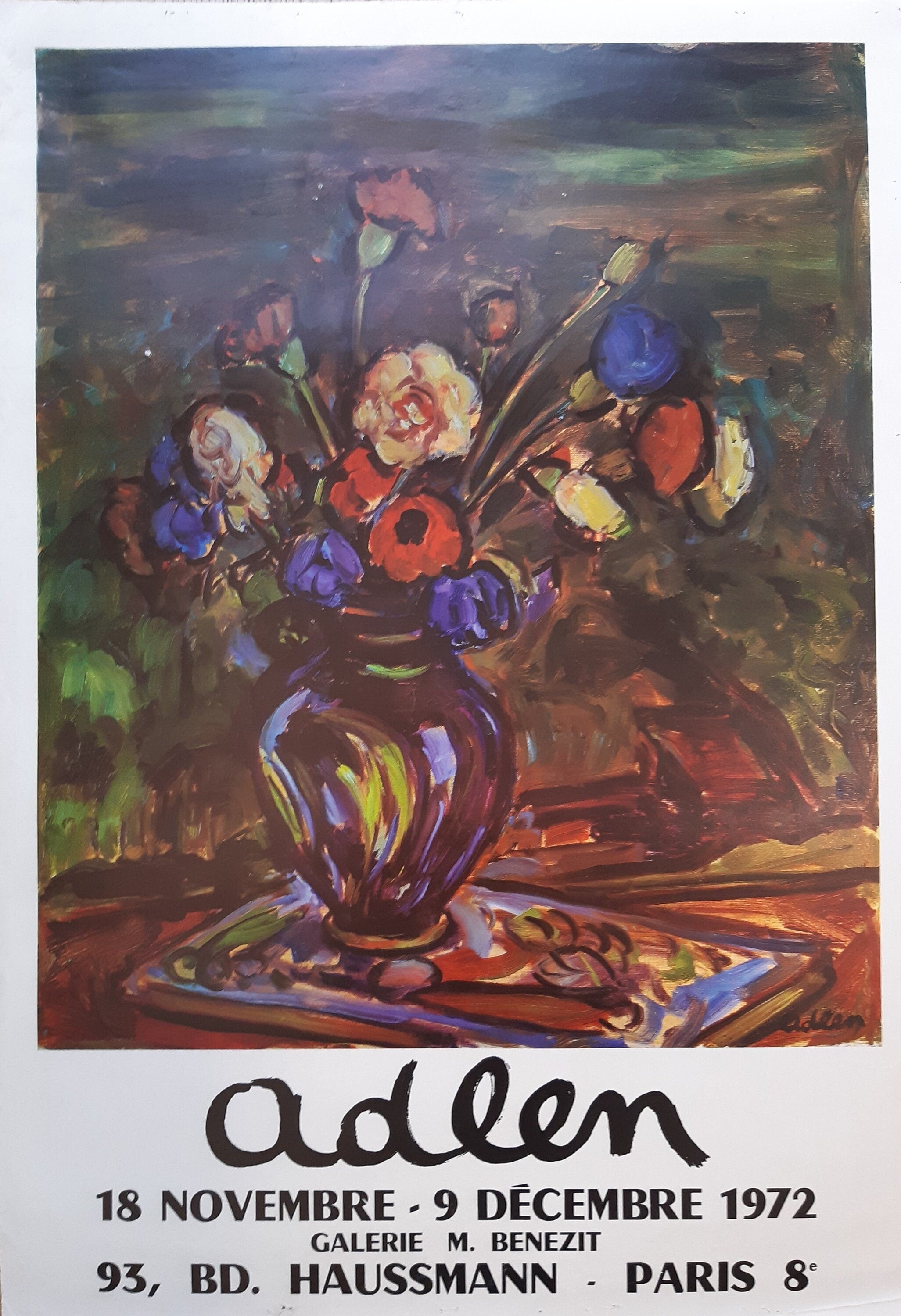 Michel Adlen Vintage-Kunstdruck – 50×71,5 cm