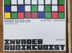 Invader Rubikcubist art exhibition poster - 15.7"×23.2" (40×59cm)